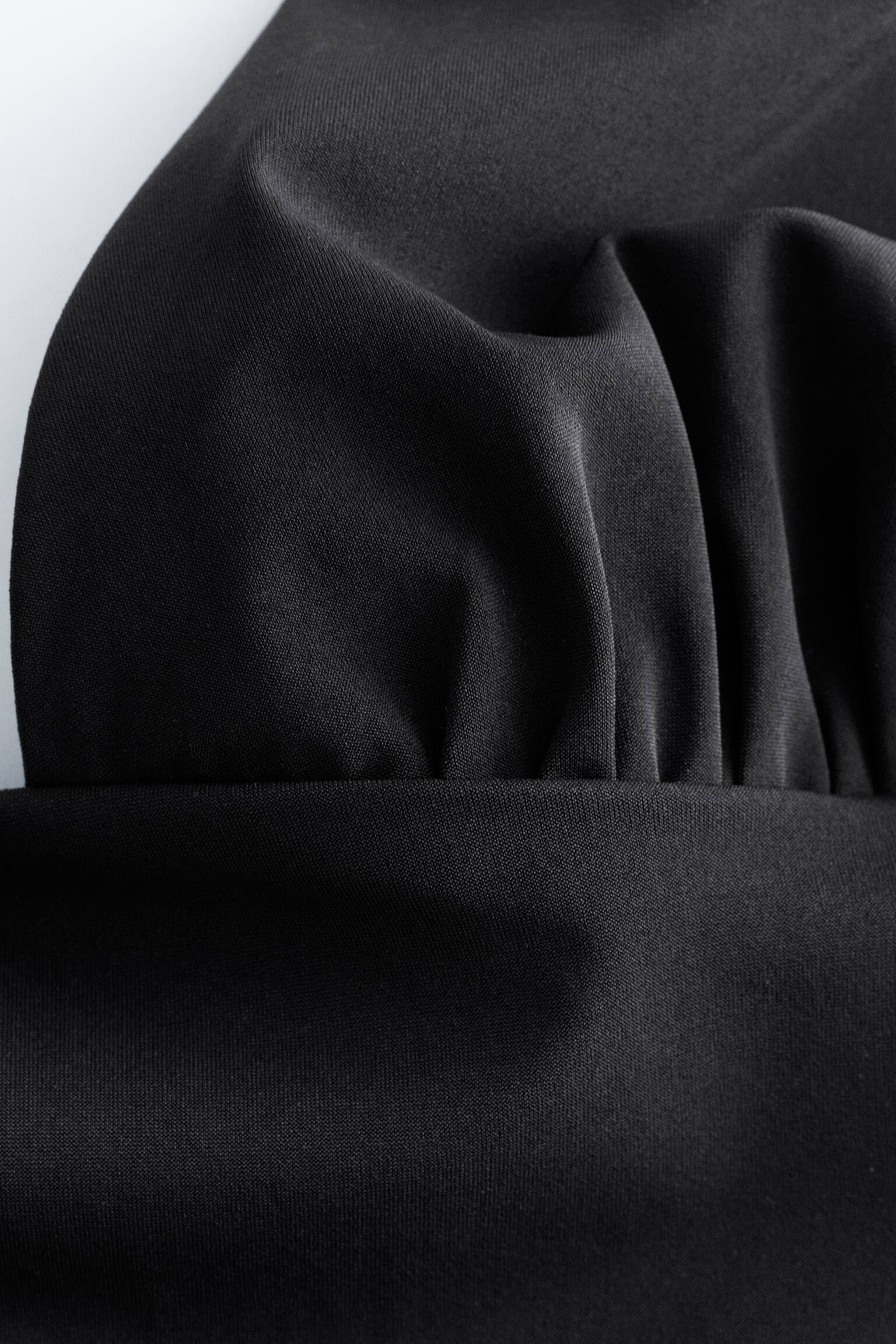 Badeanzug mit V-Ausschnitt - Schwarz/Braun - 4