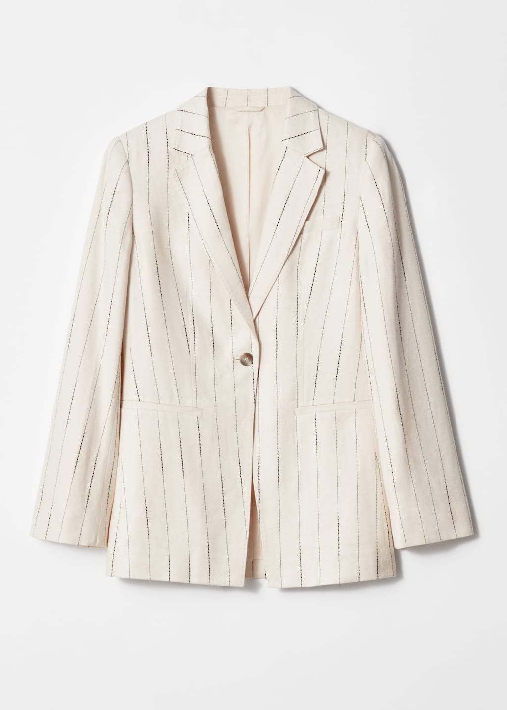 Image of Americana de botonadura sencilla relaxed fit