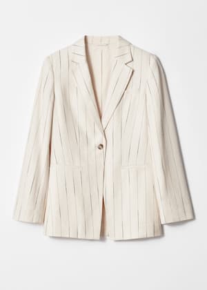 White Pinstripe