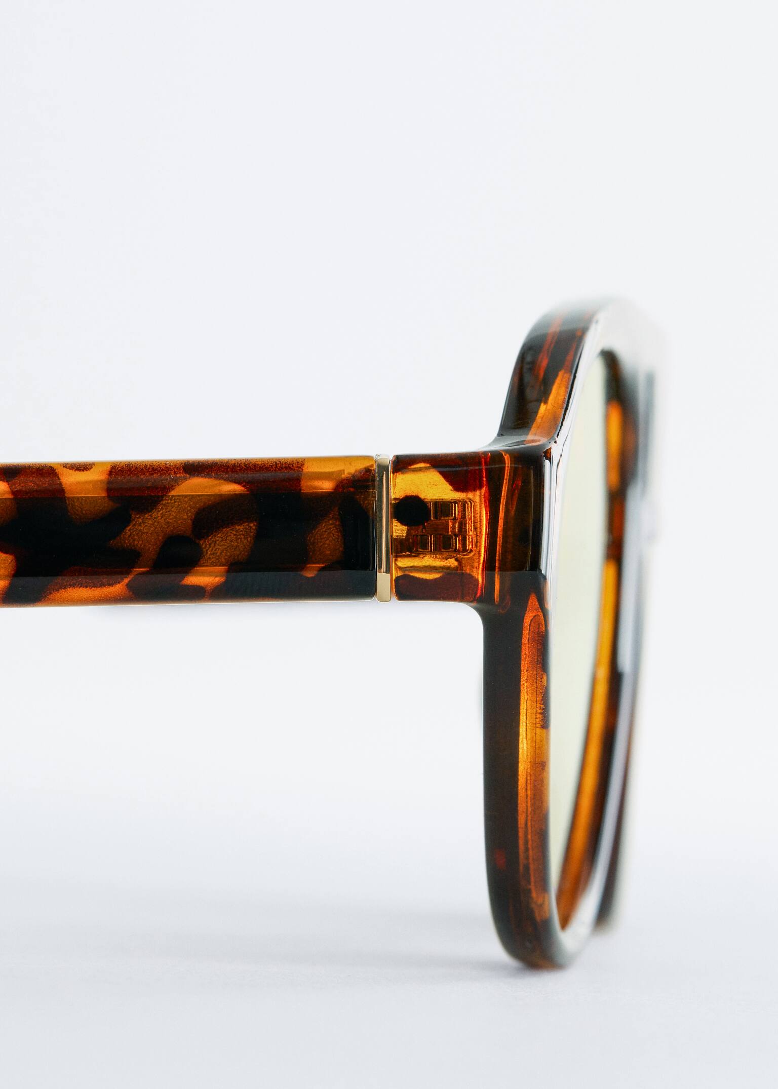 Aviator-Frame Sunglasses - Tortoise maro închis/galben/Lentile Maro/Albastre/Verde/Maro - 5