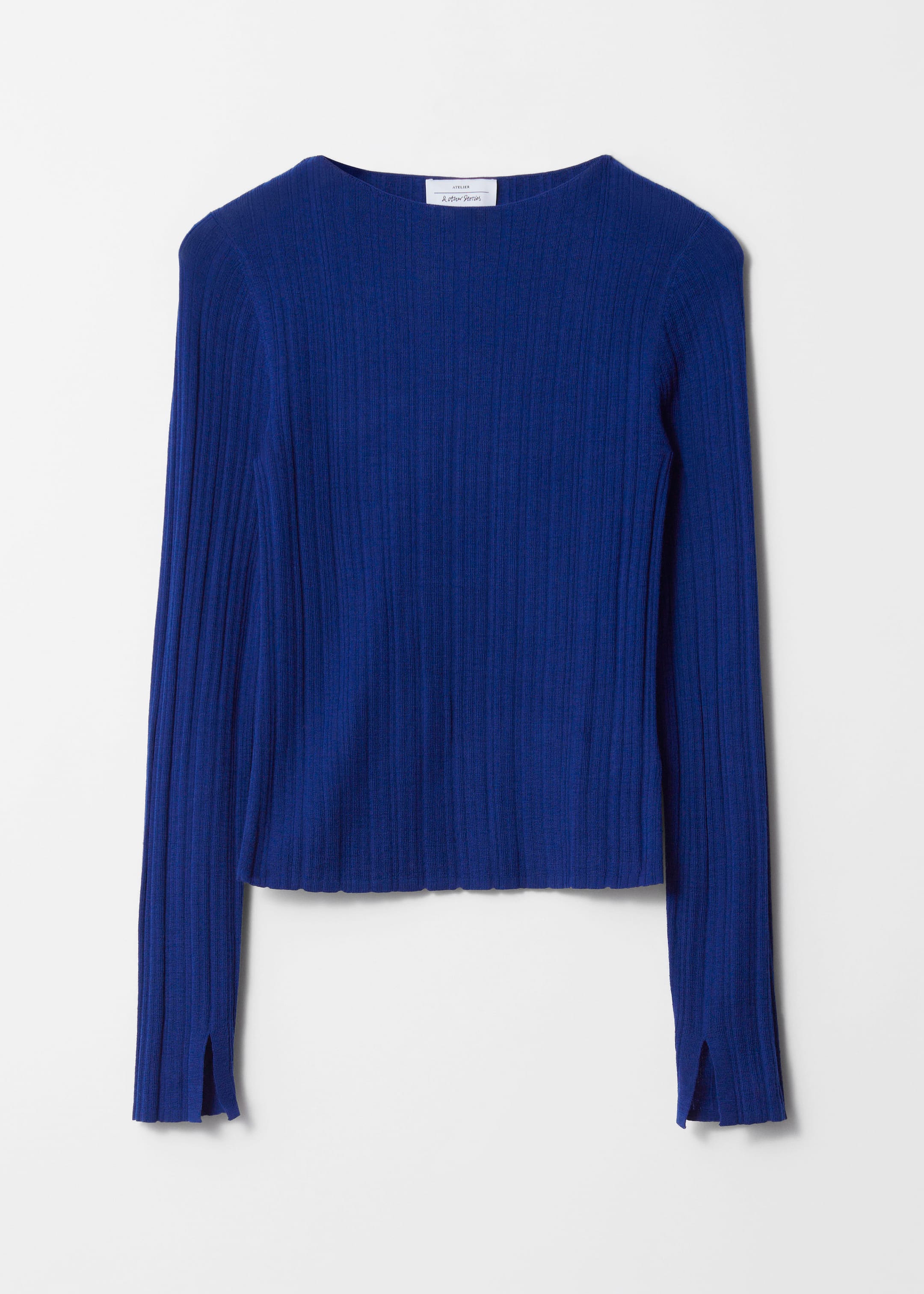 Größeres Bild ansehen: Durchscheinendes Oberteil aus Merinowolle - Blau - Ladies | H&M DE 1
