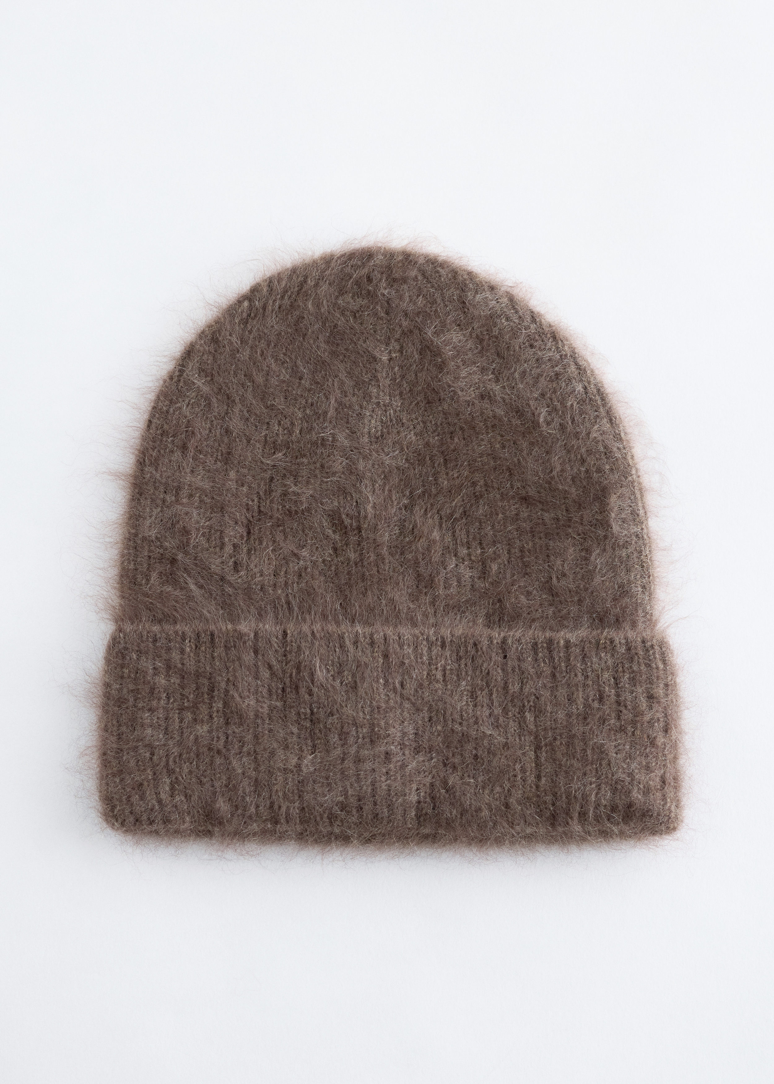 Brushed Cashmere Beanie Dark Brown Other Stories NL