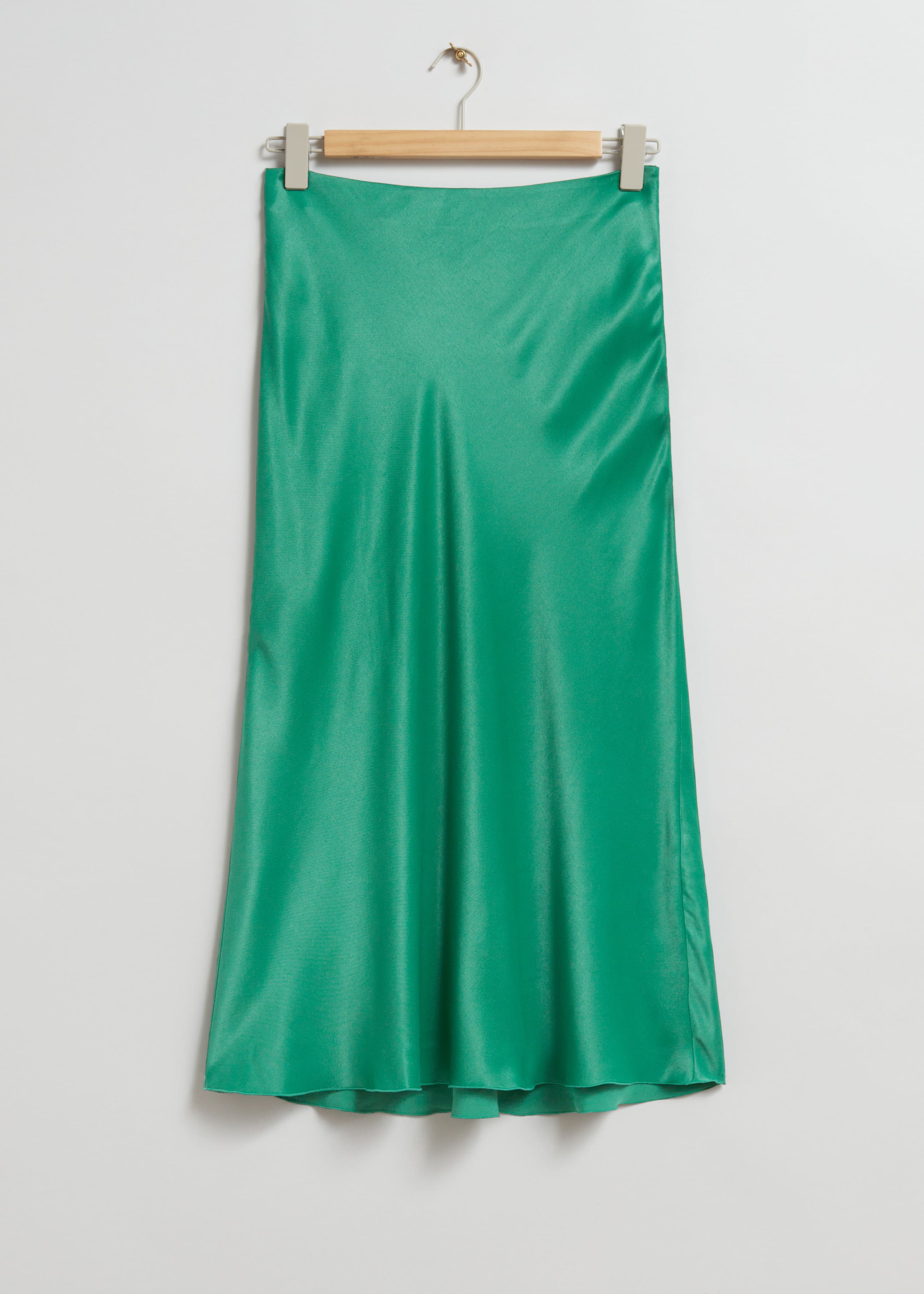 A-Line Midi Skirt - Bright Green - Still Life