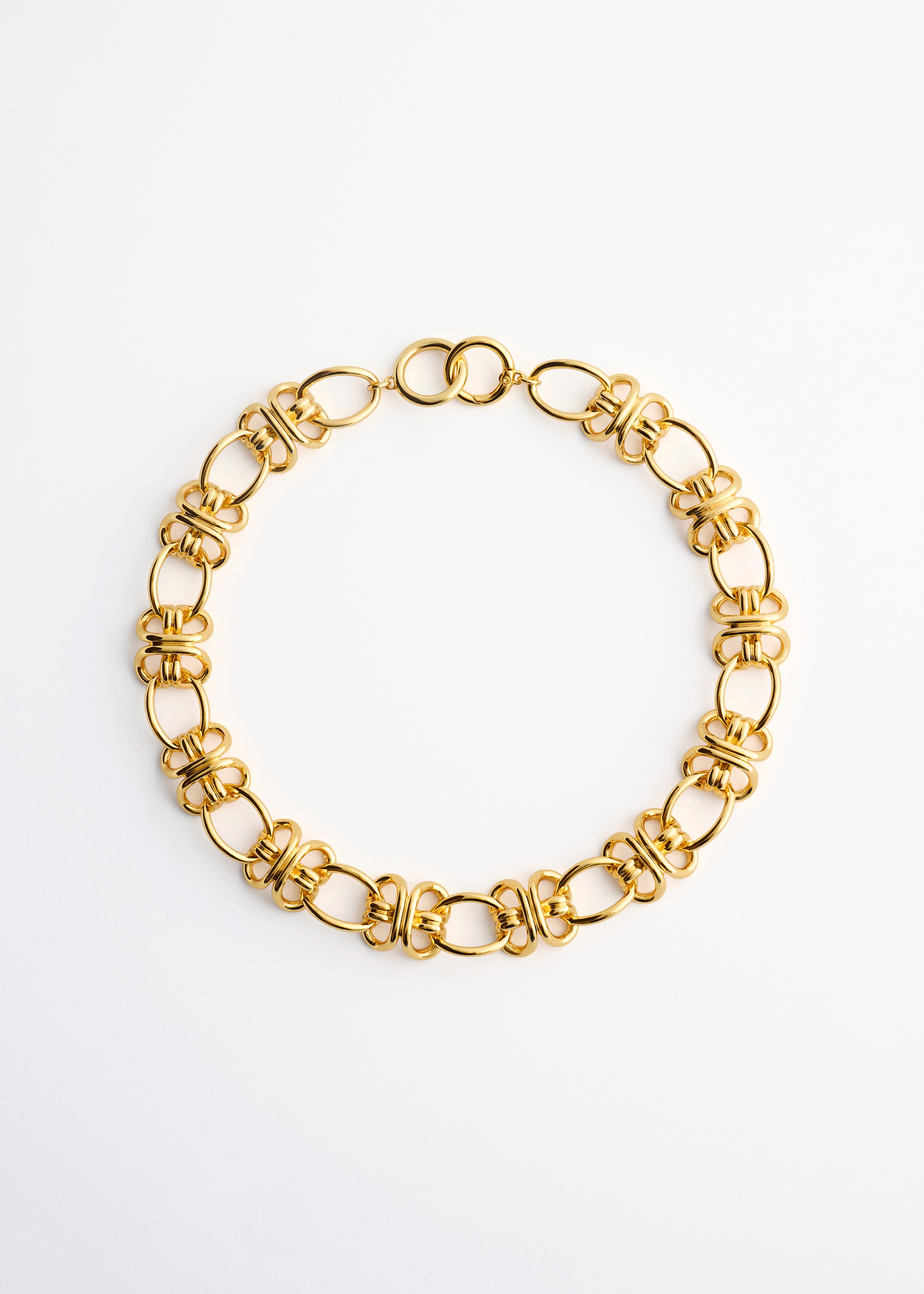 Collier à maillons entrelacés - Doré