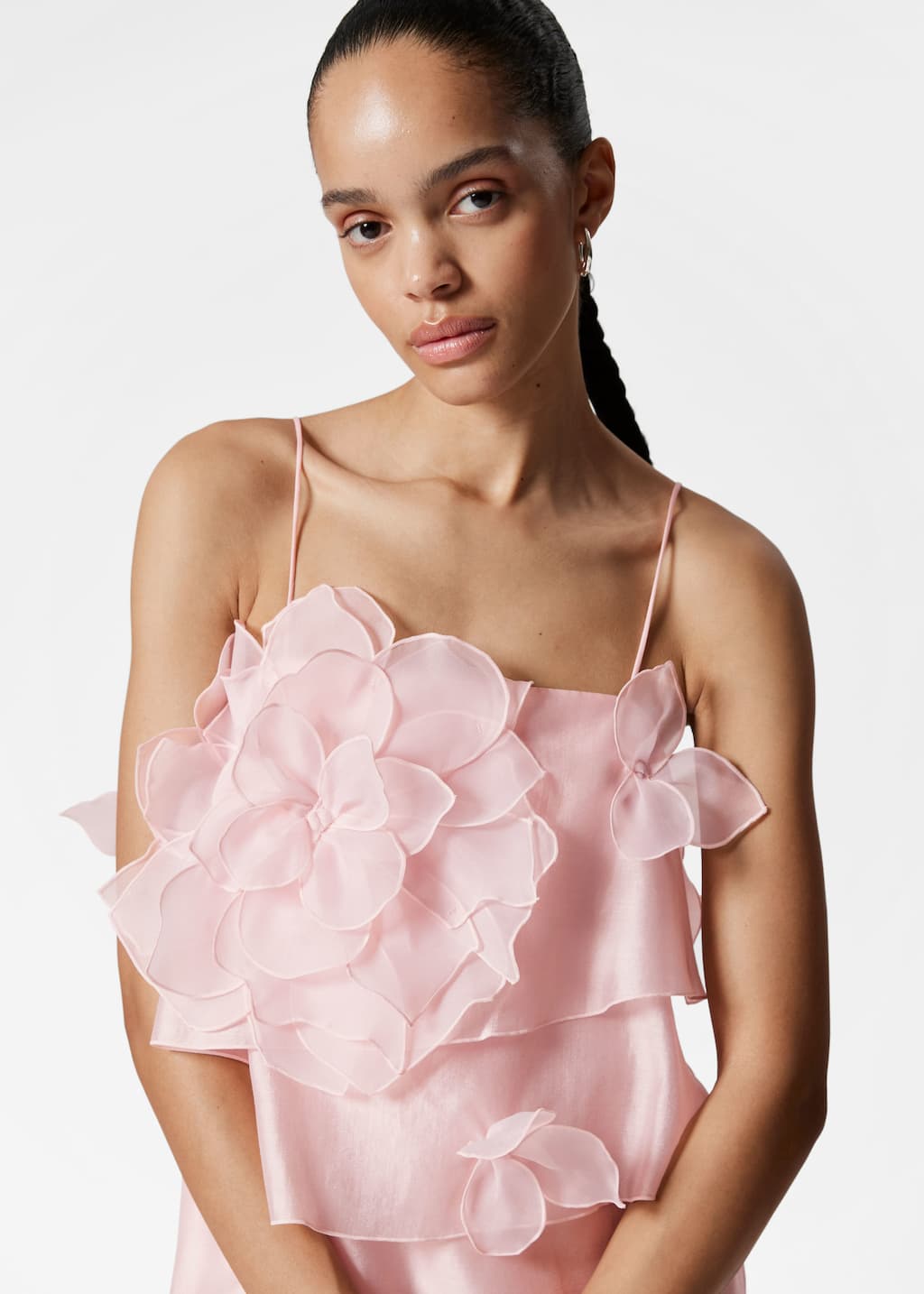 Image of Maxikleid mit Blumenapplikation