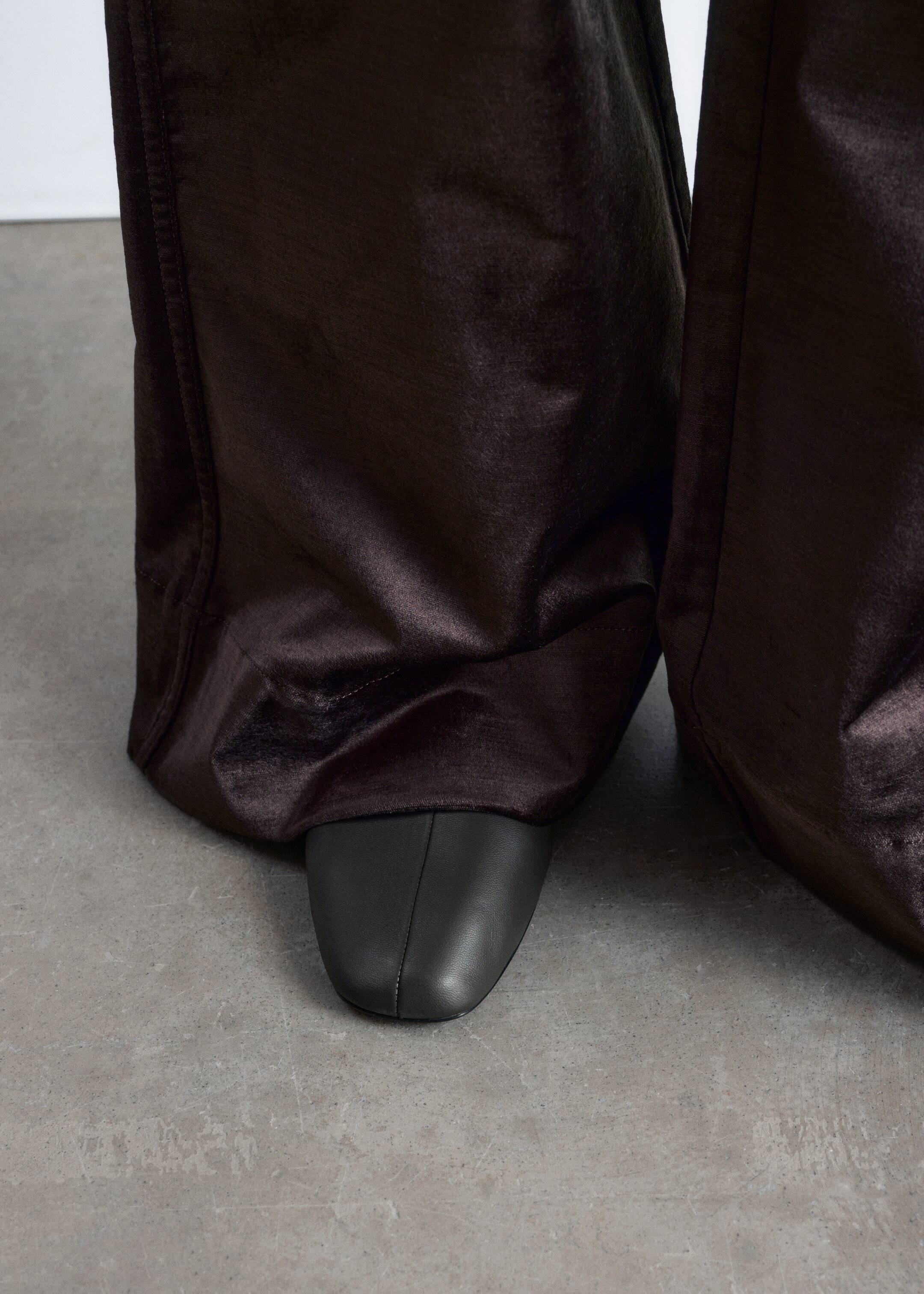 Zobrazit větší obrázek: Kožené baleríny - Tmavě hnědá - ŽENY | H&M CZ 3