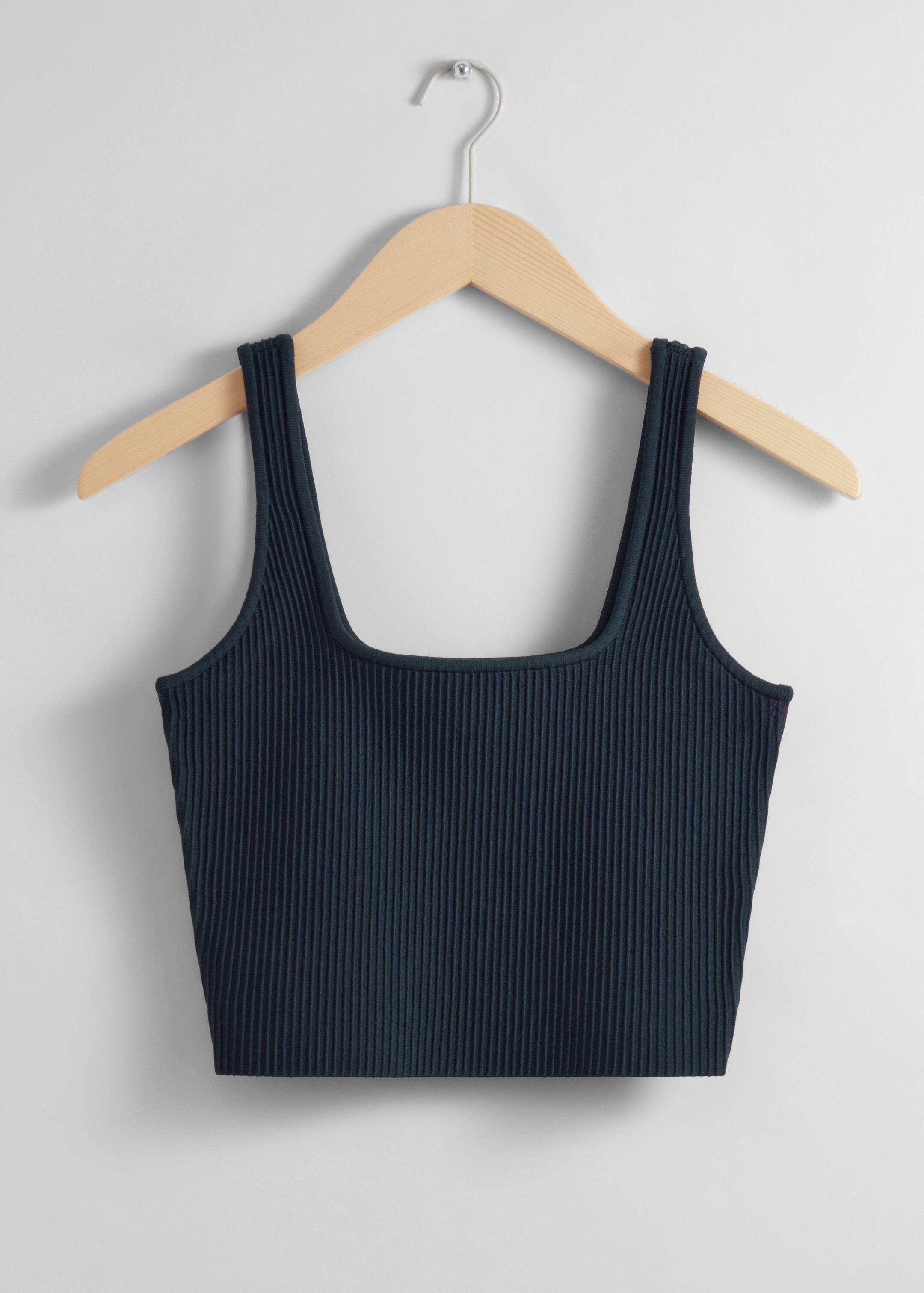 Agrandir l'image: Haut court - Bleu marine - FEMME | H&M BE 1