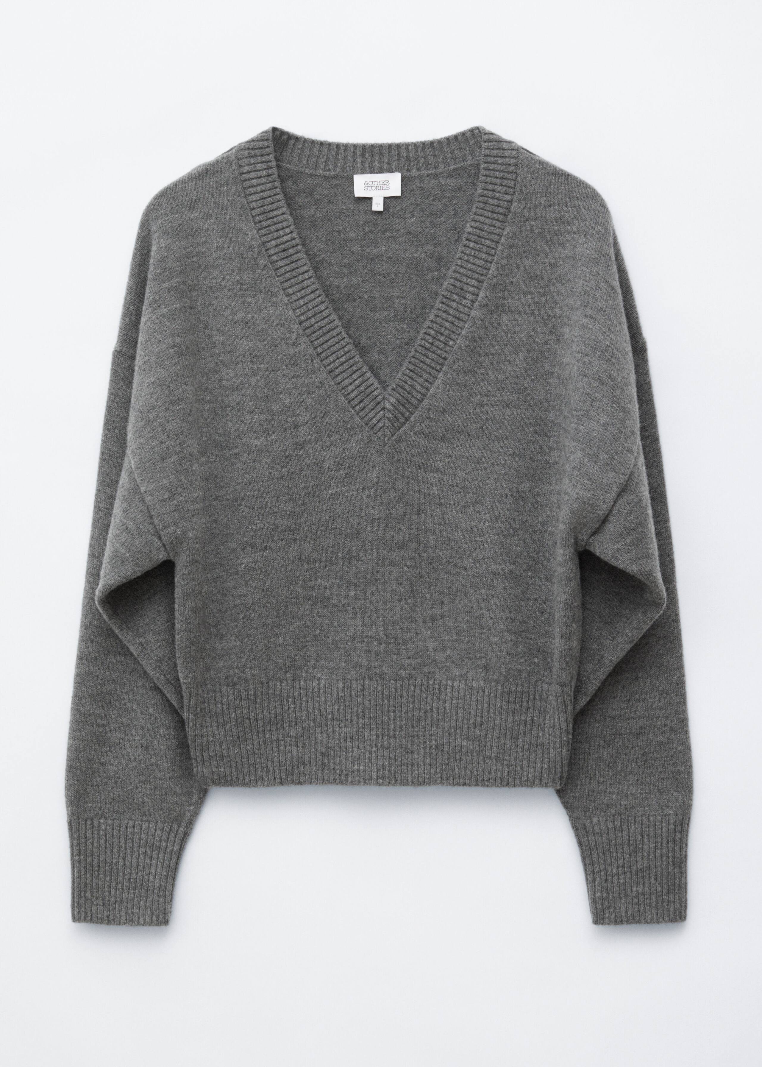 Wool-Cotton V-Neck Jumper