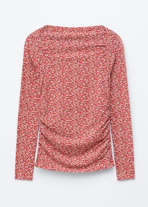Rood/bloemenpatroon