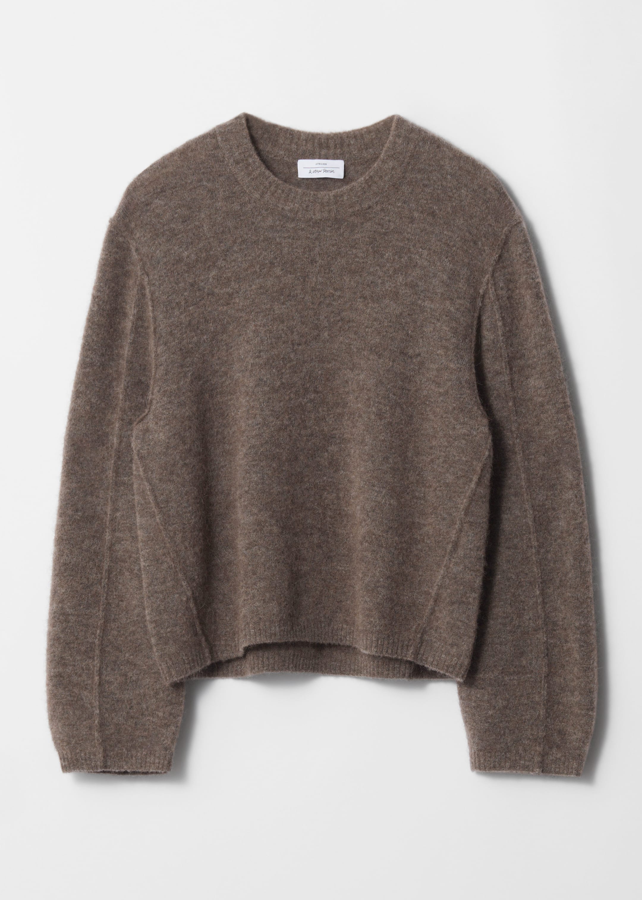 Größeres Bild ansehen: Strickpullover aus Alpaka-Mix - Graubraun - Ladies | H&M DE 1