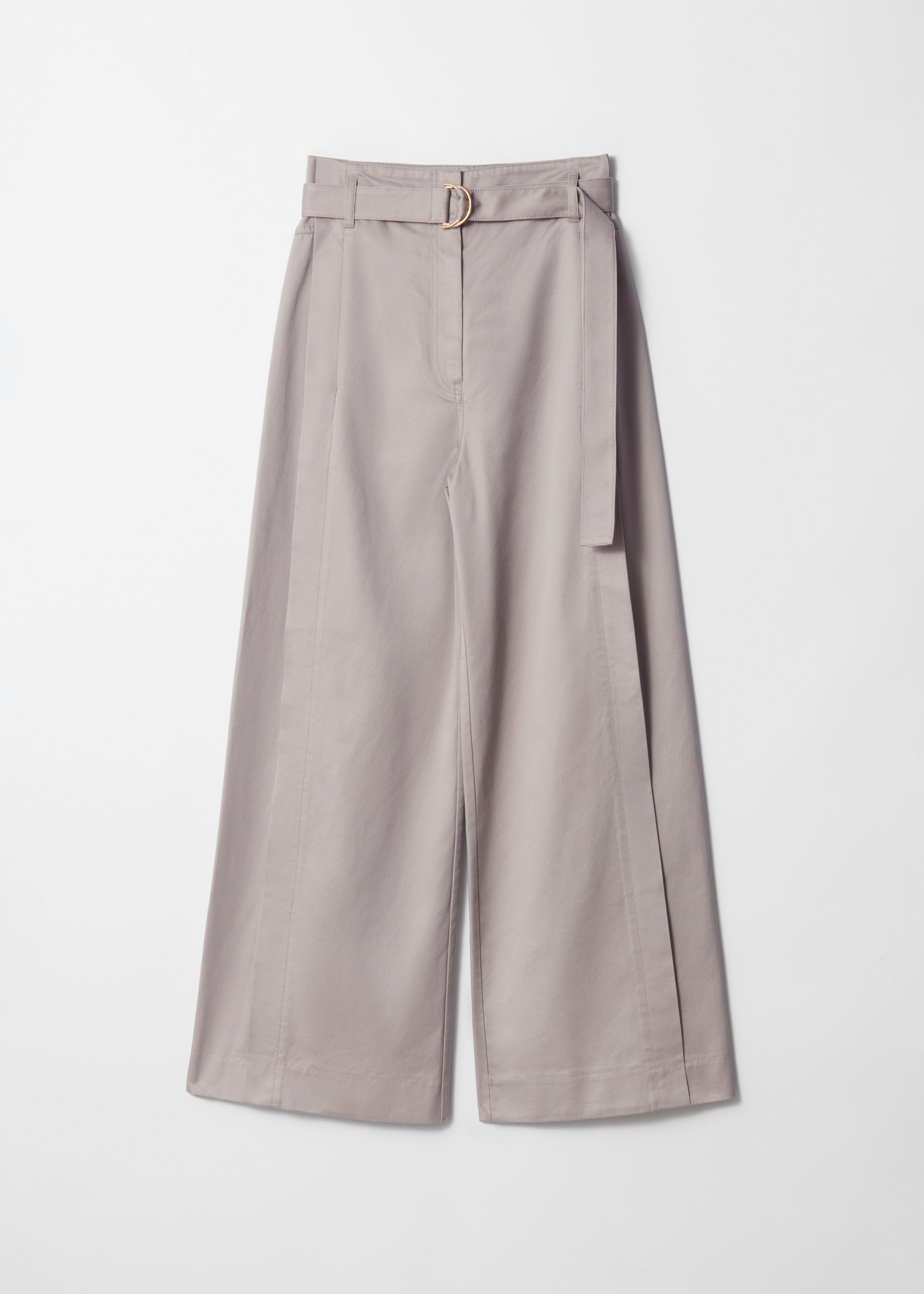 Belted Wide-Leg Trousers