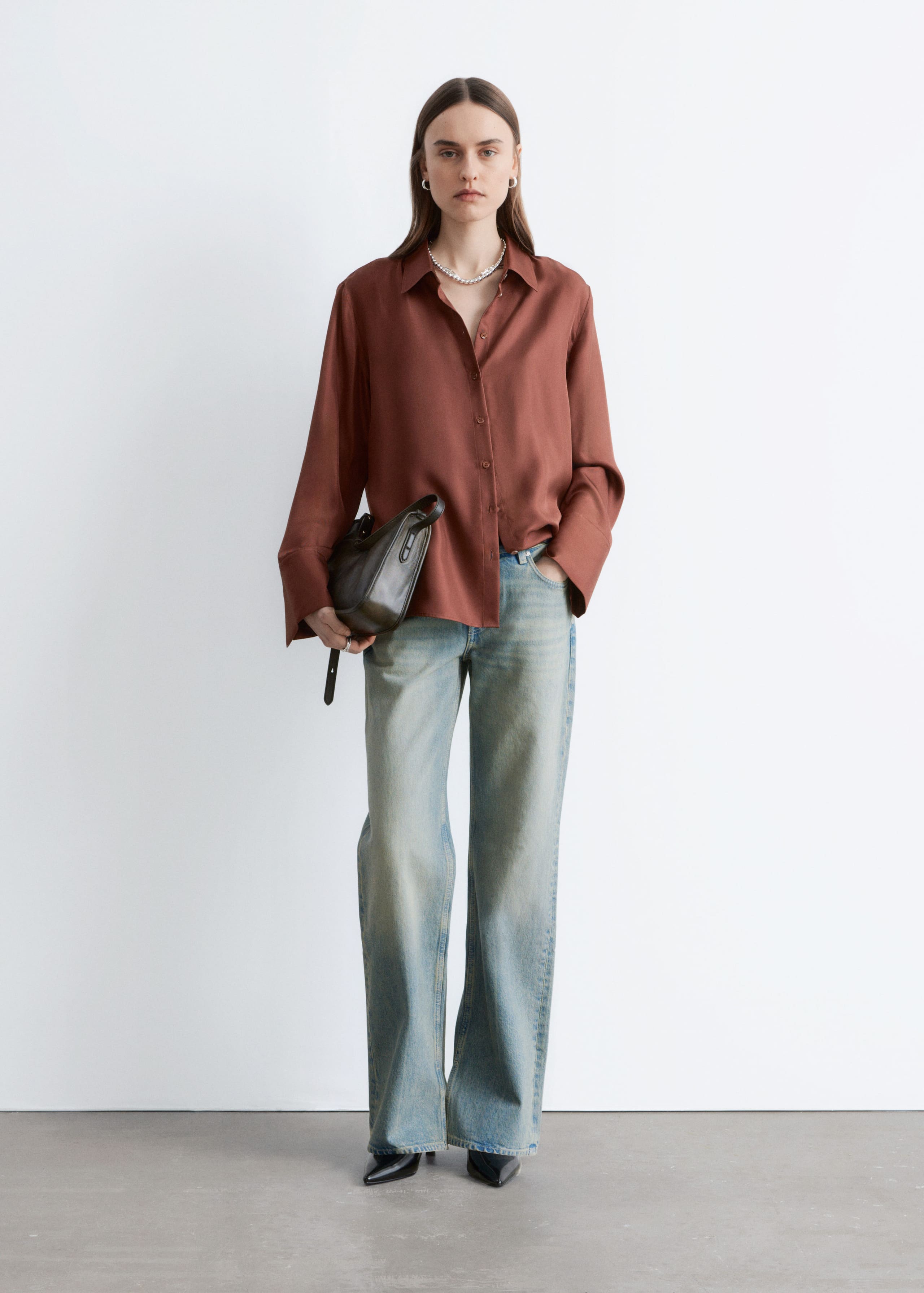 Image of Relaxed Silk Shirt