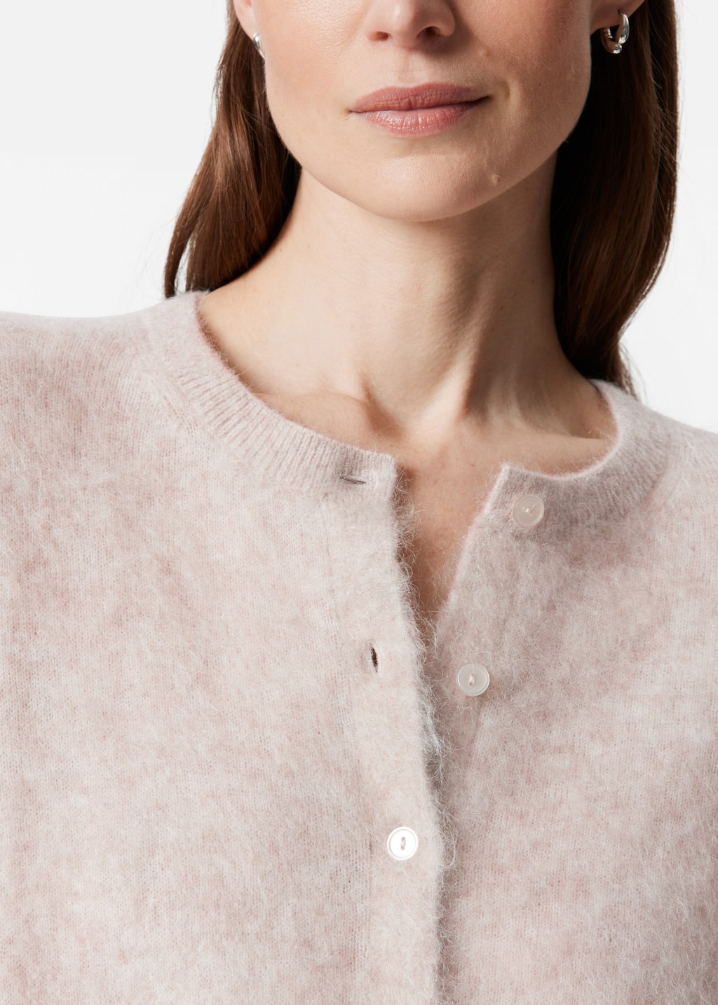 Image of Cardigan i mohairblandning