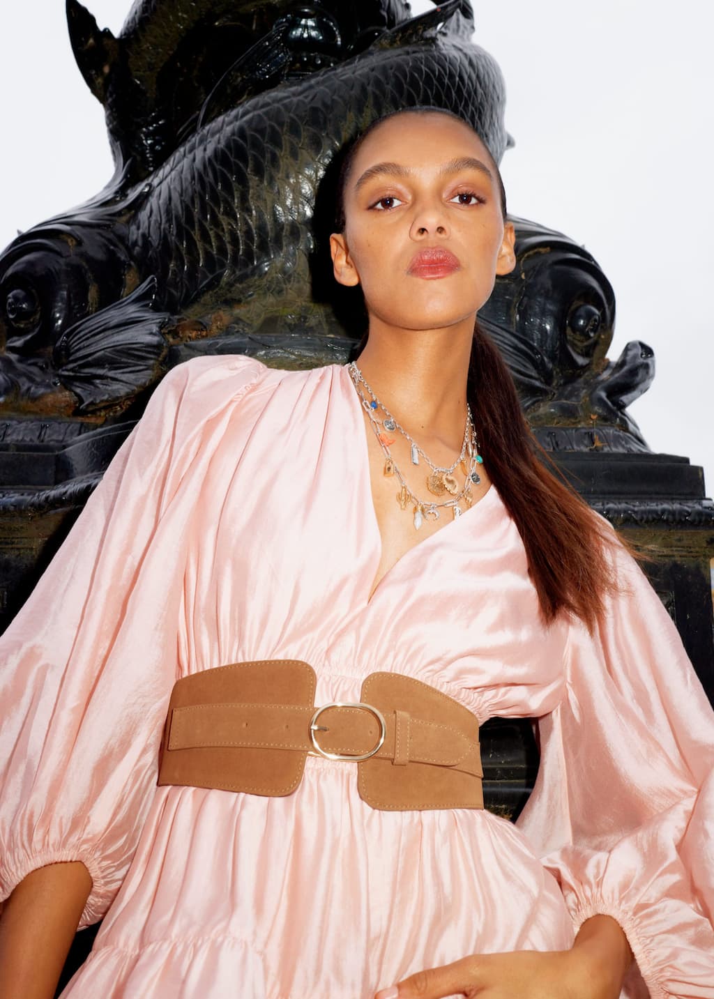 Image of Wide Suede Waist Belt