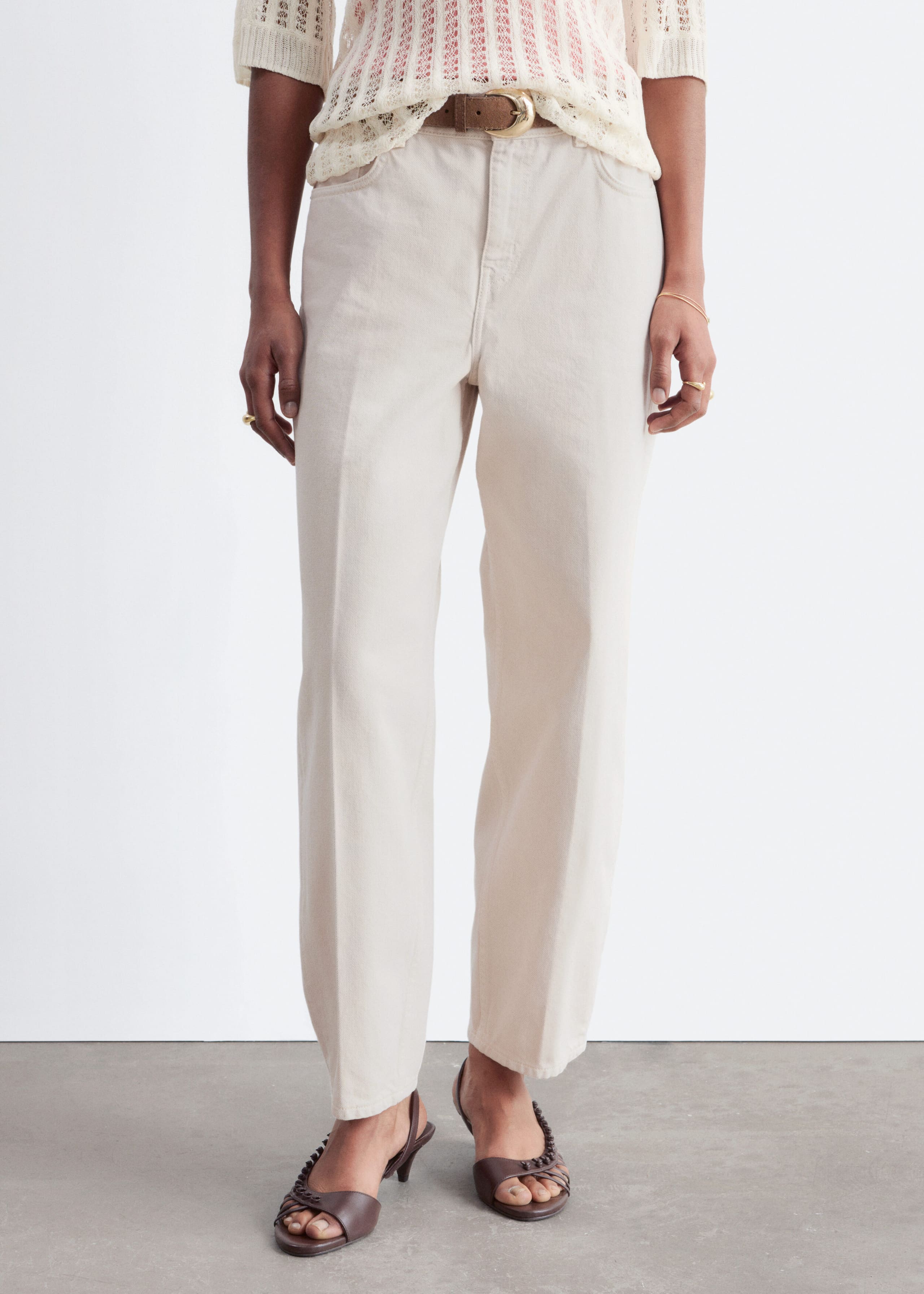 Image of Jeans med avsmalnande ben