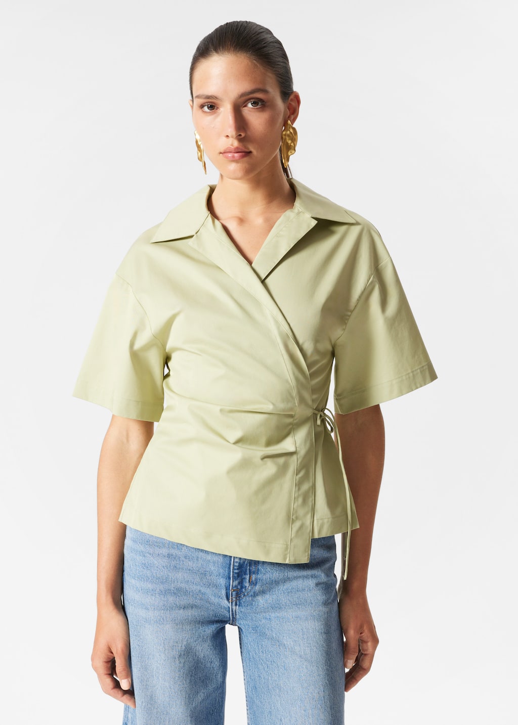 Image of Camicia a portafoglio a maniche corte