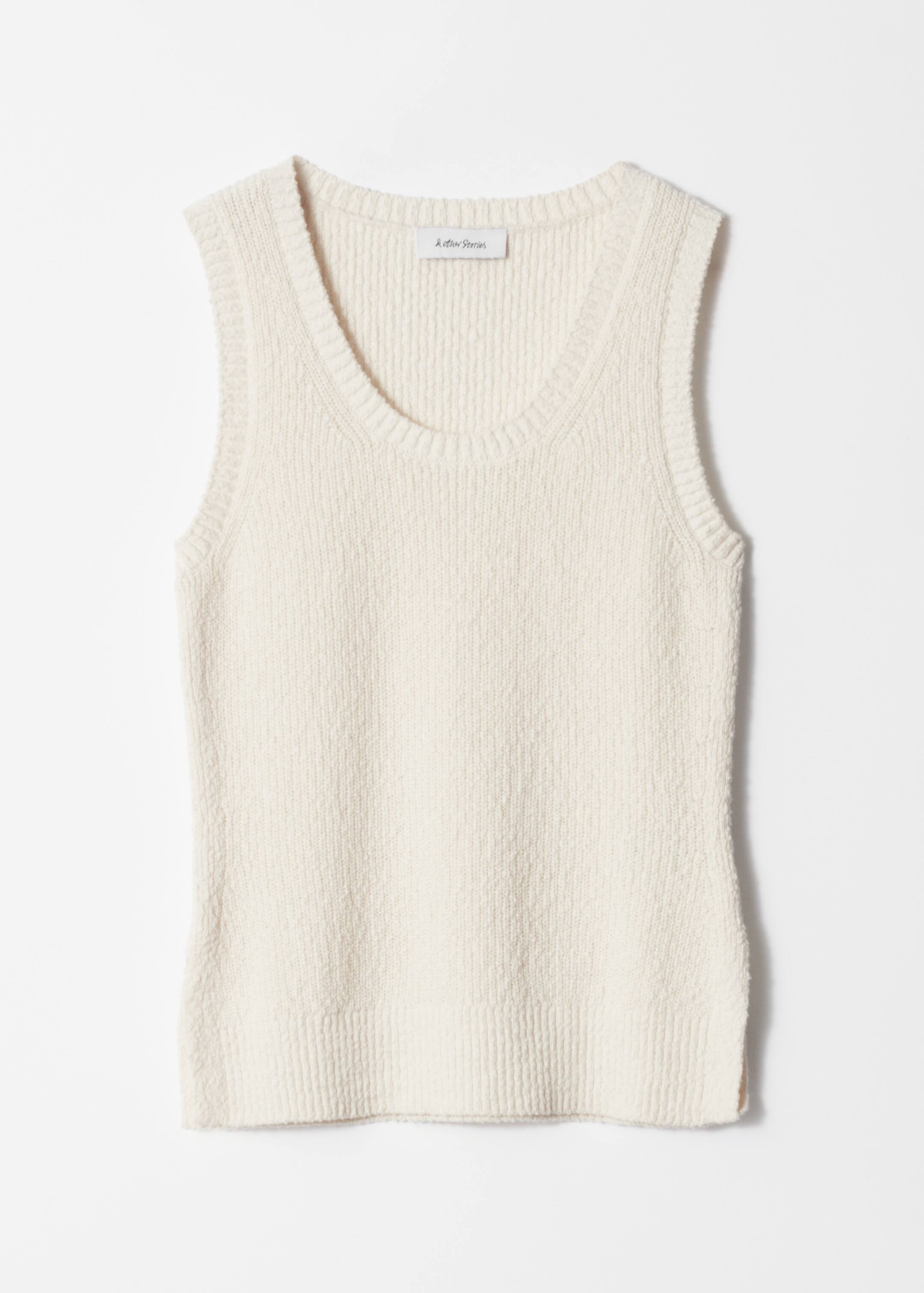 View larger image: Knitted Tank Top - White - Ladies | H&M GB 5