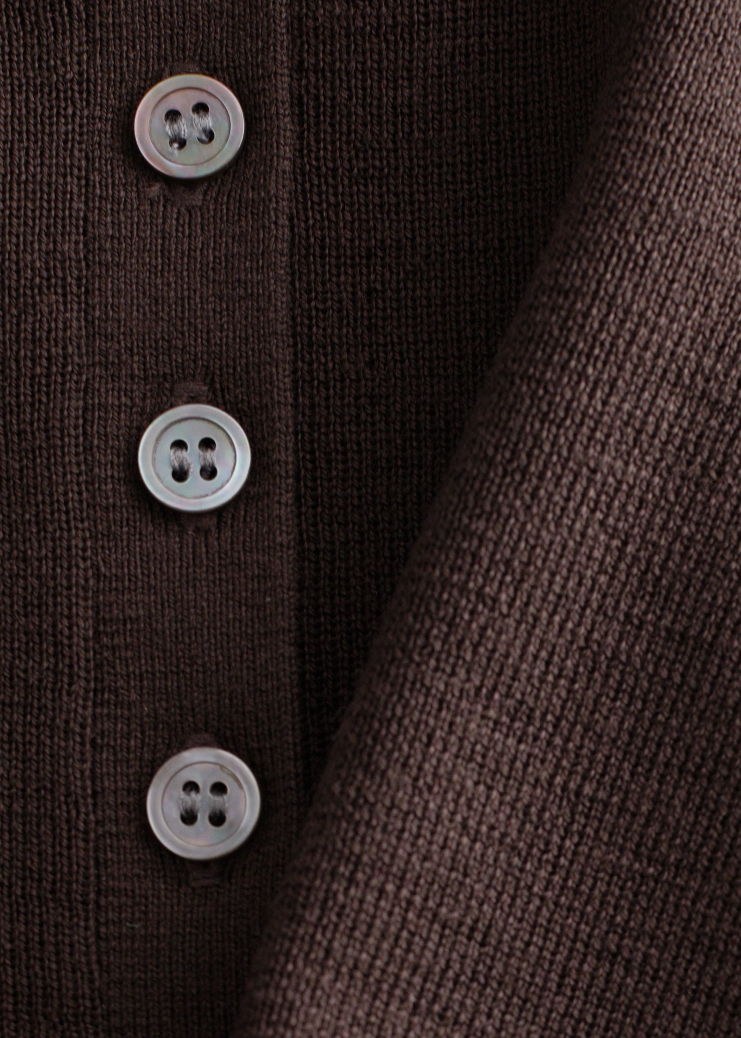 Rib-Knit Merino Wool Polo Top - {{variantName}} - Descriptive Detail