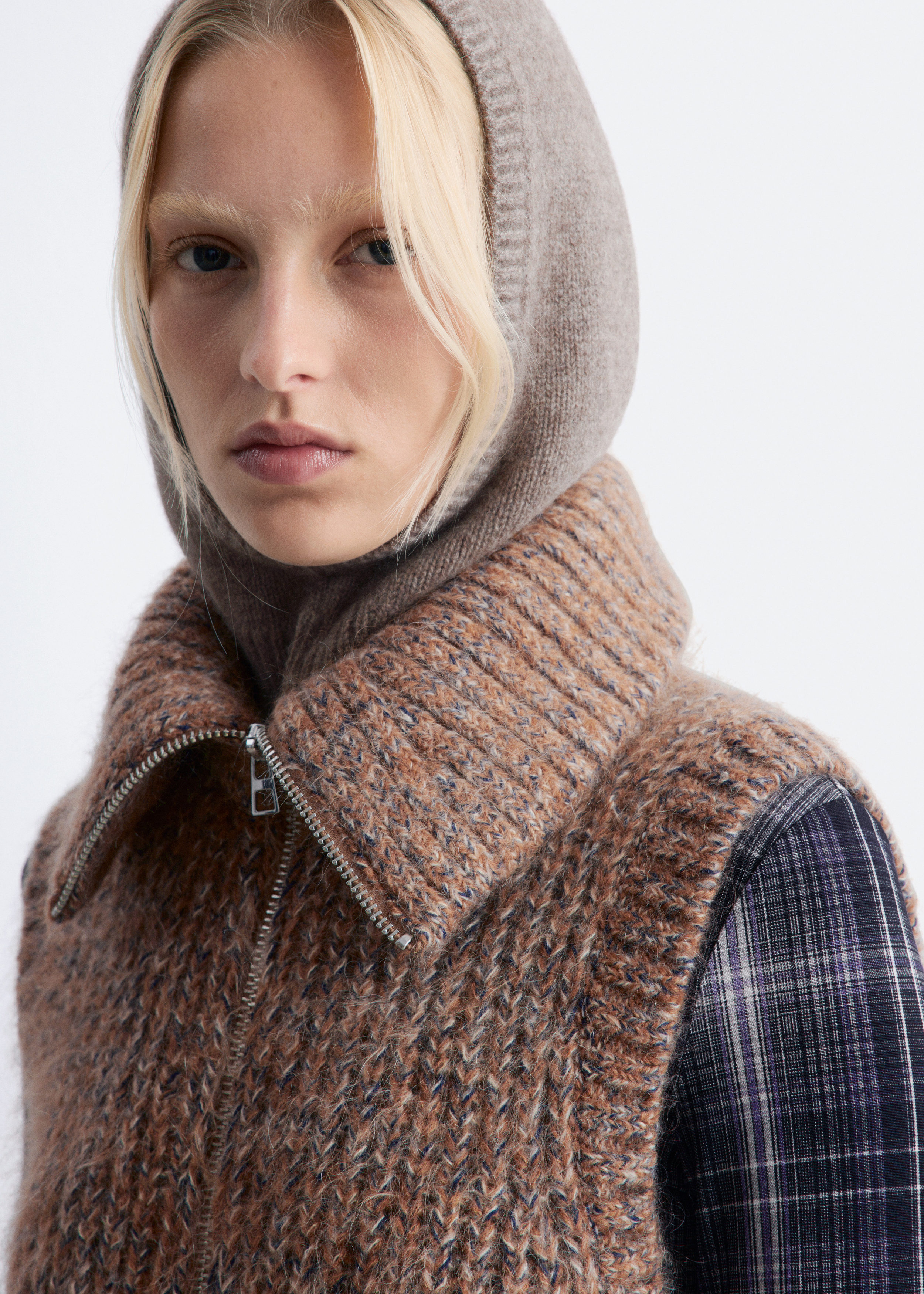 Fitted Cashmere Hood - Mole - Accessories - & Other Stories US