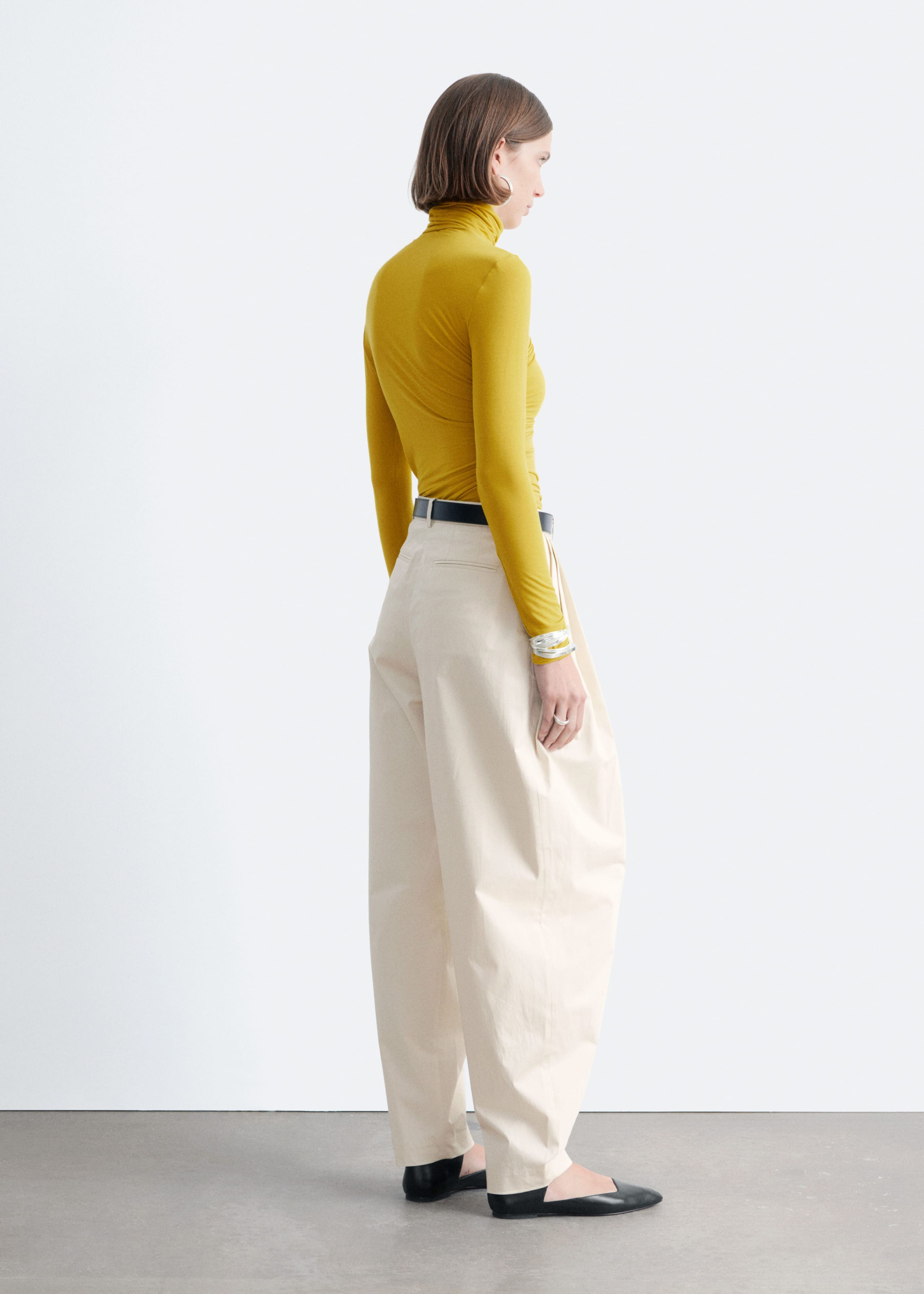 Image of Drapiertes Rollkragenoberteil