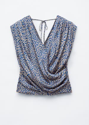 Beige/Blau