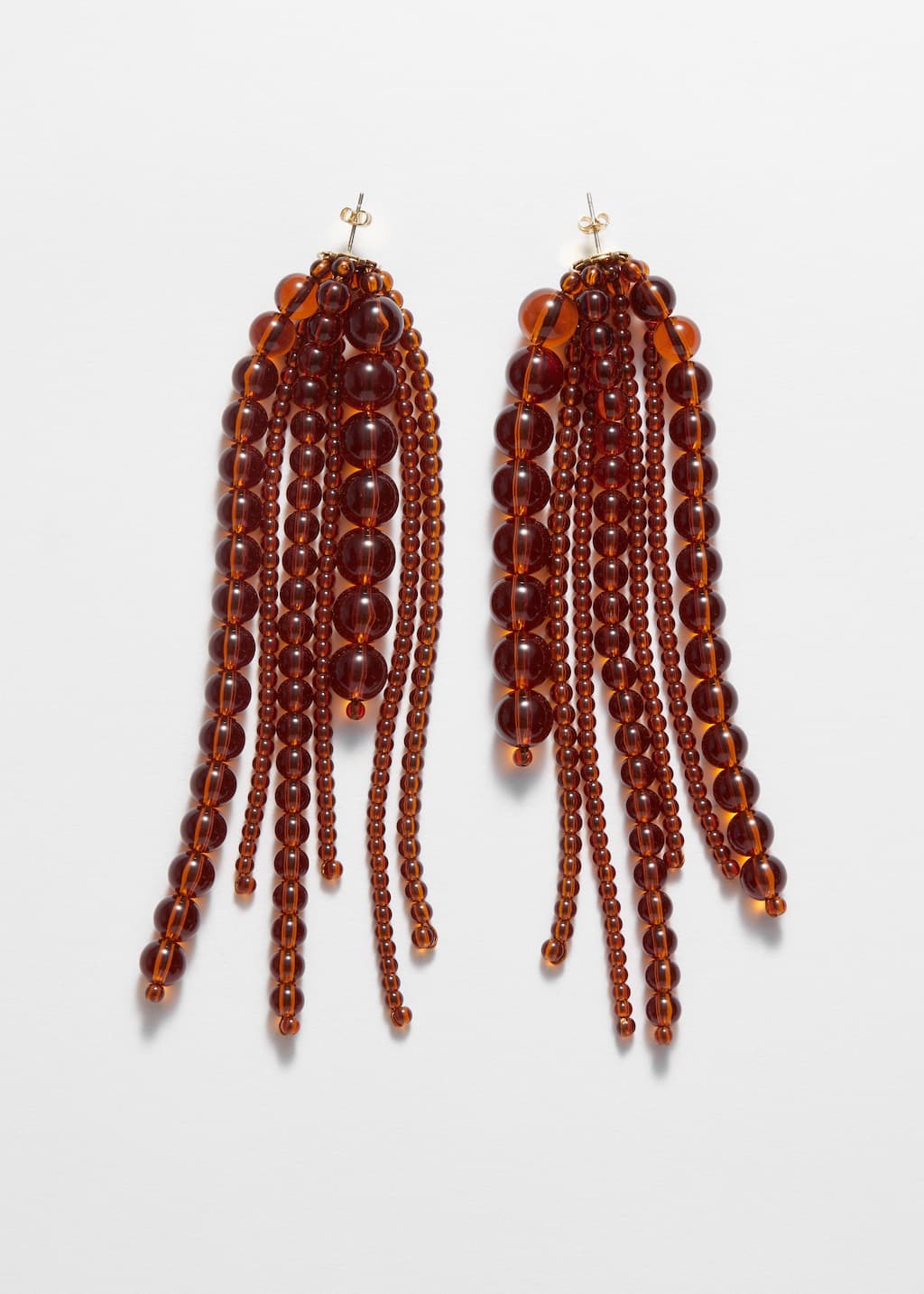 Boucles d’oreilles à perles en verre en cascade