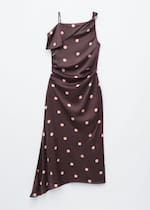 Dark Red/Dots