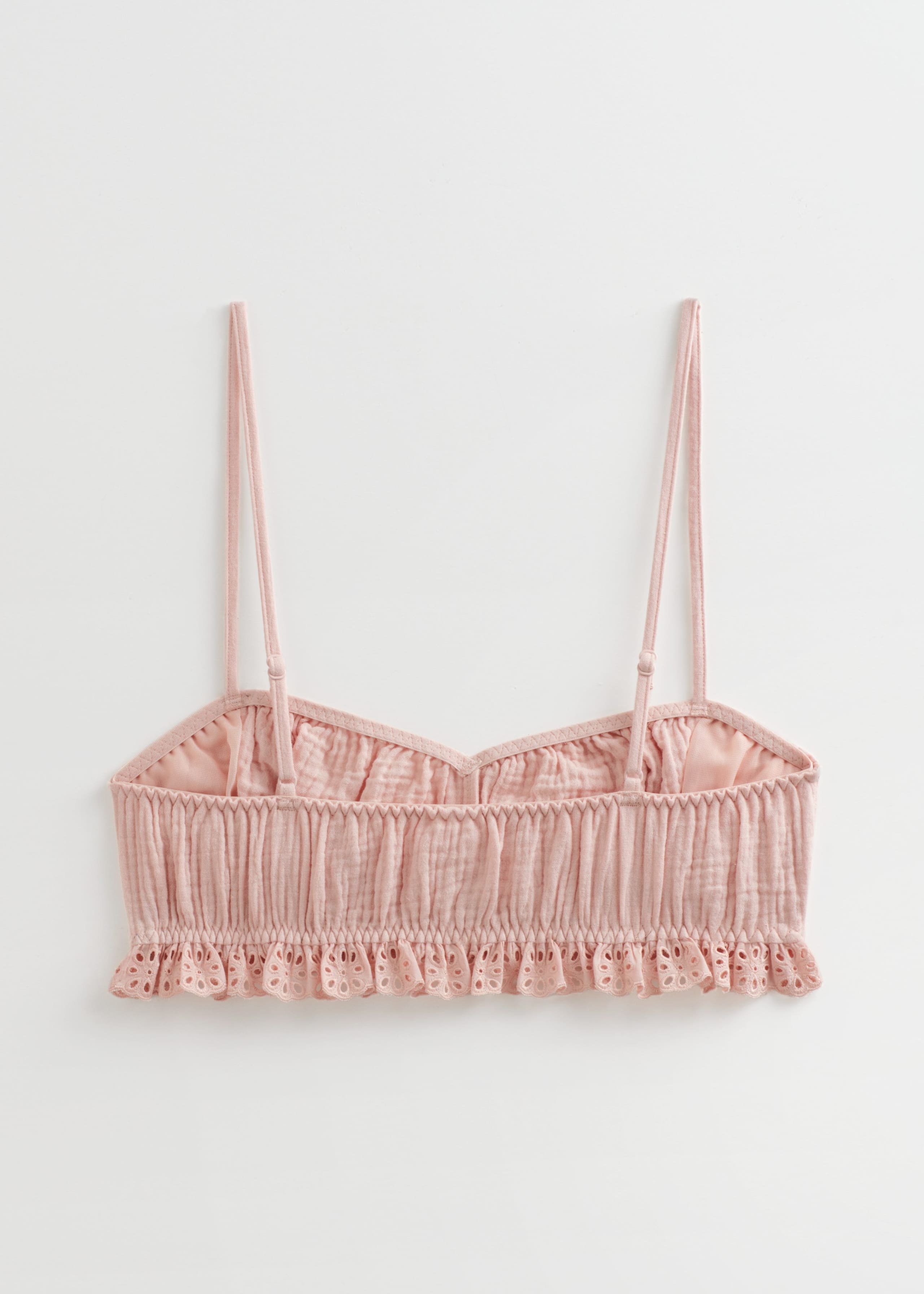 Embroidered Soft Bra - Pink - Natura morta