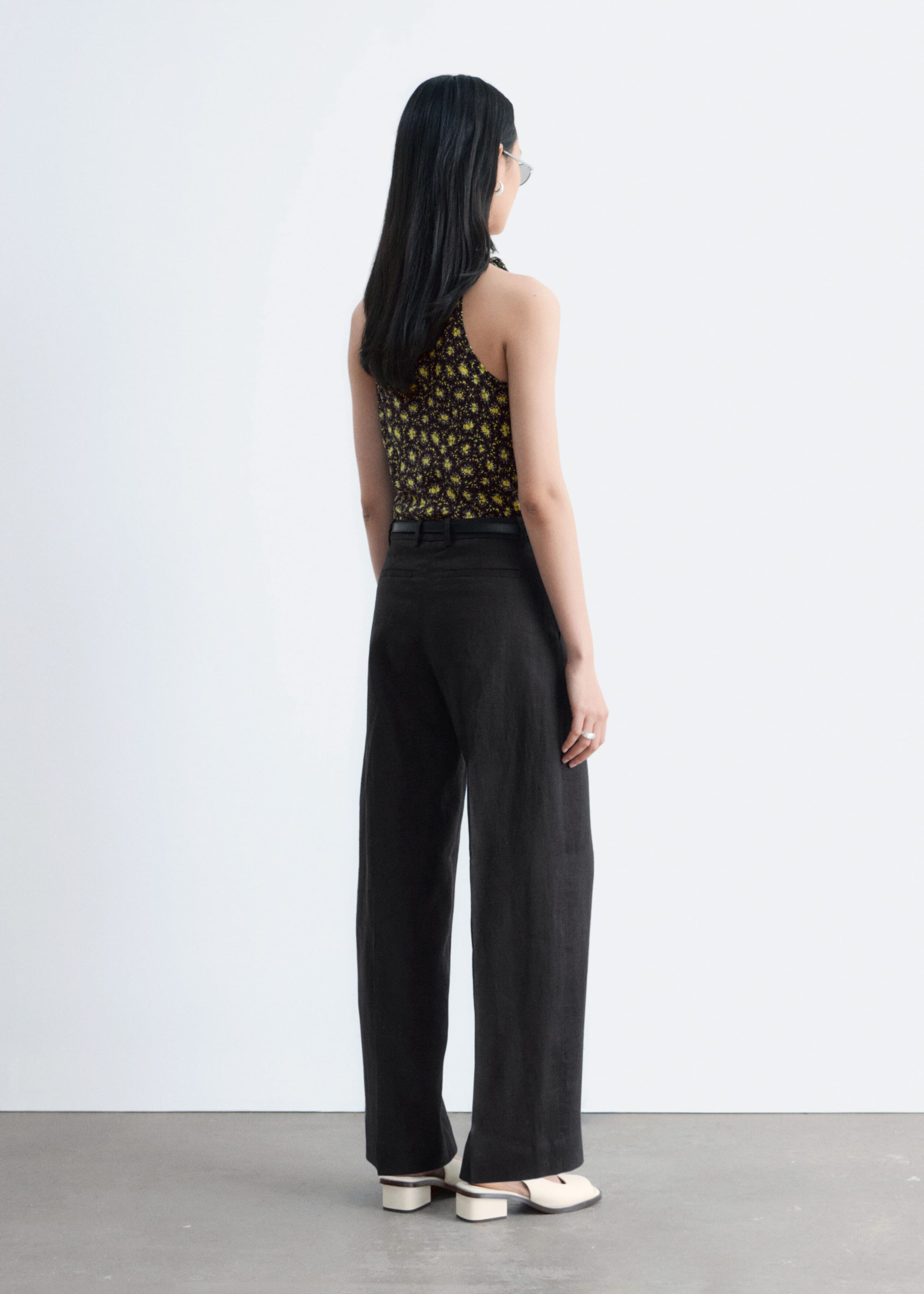 Image of Tailored Linen Trousers
