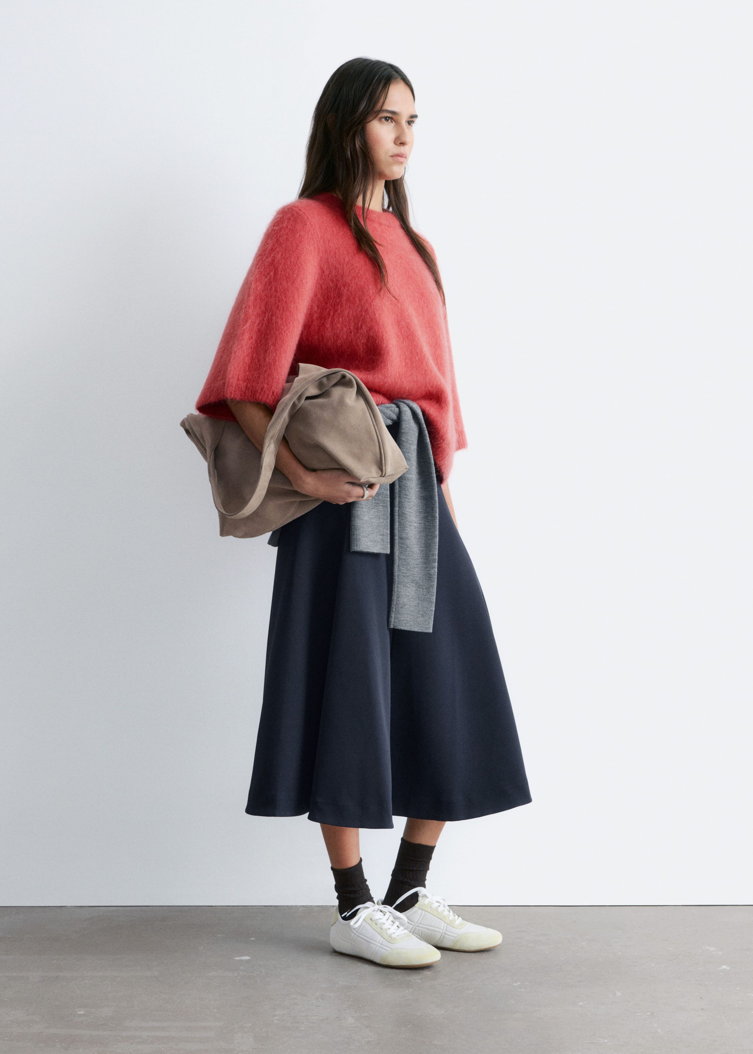 Image of Mohair-Blend Knitted T-shirt