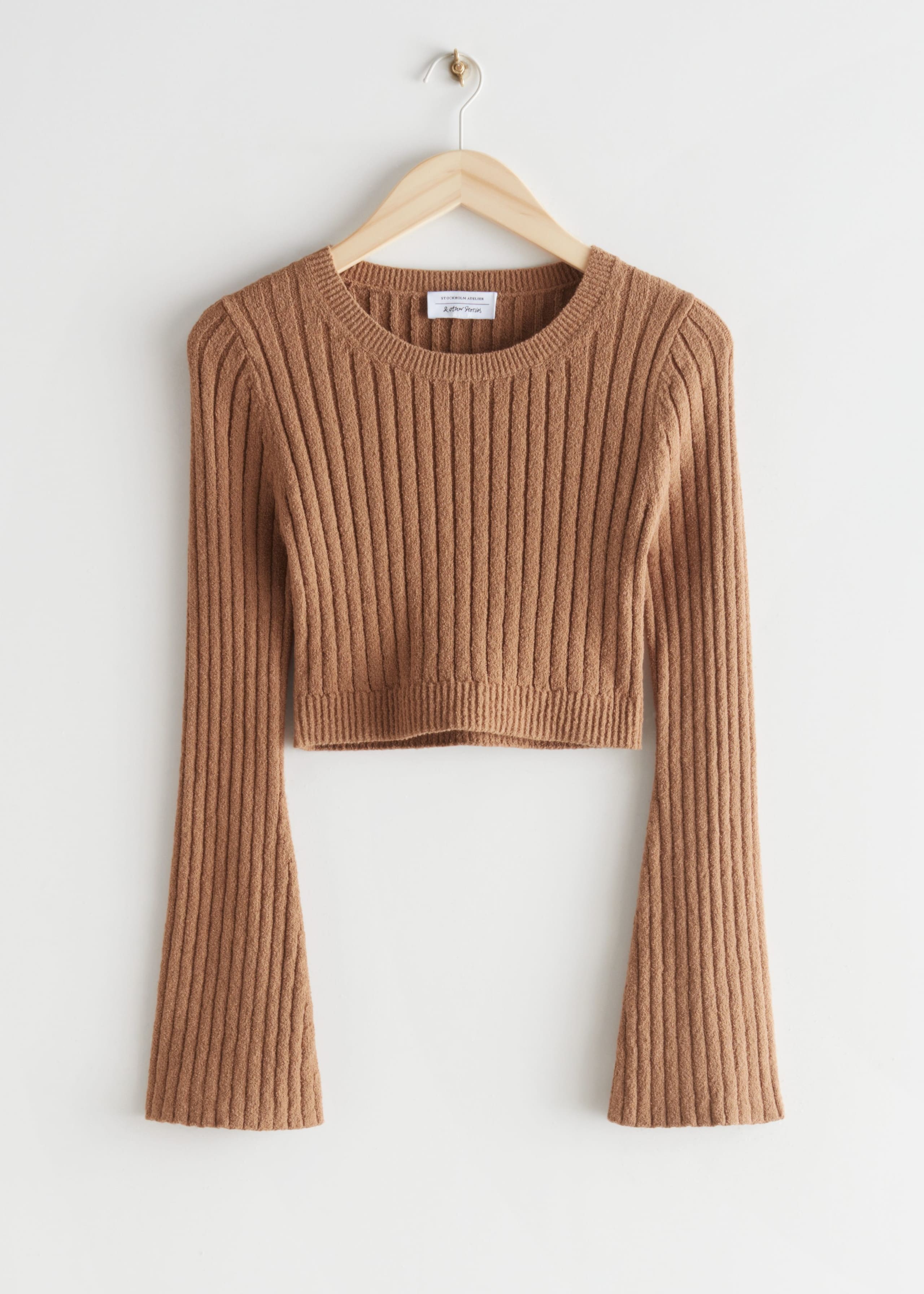 Knitted Crop Top - Black/White Stripes - Still Life