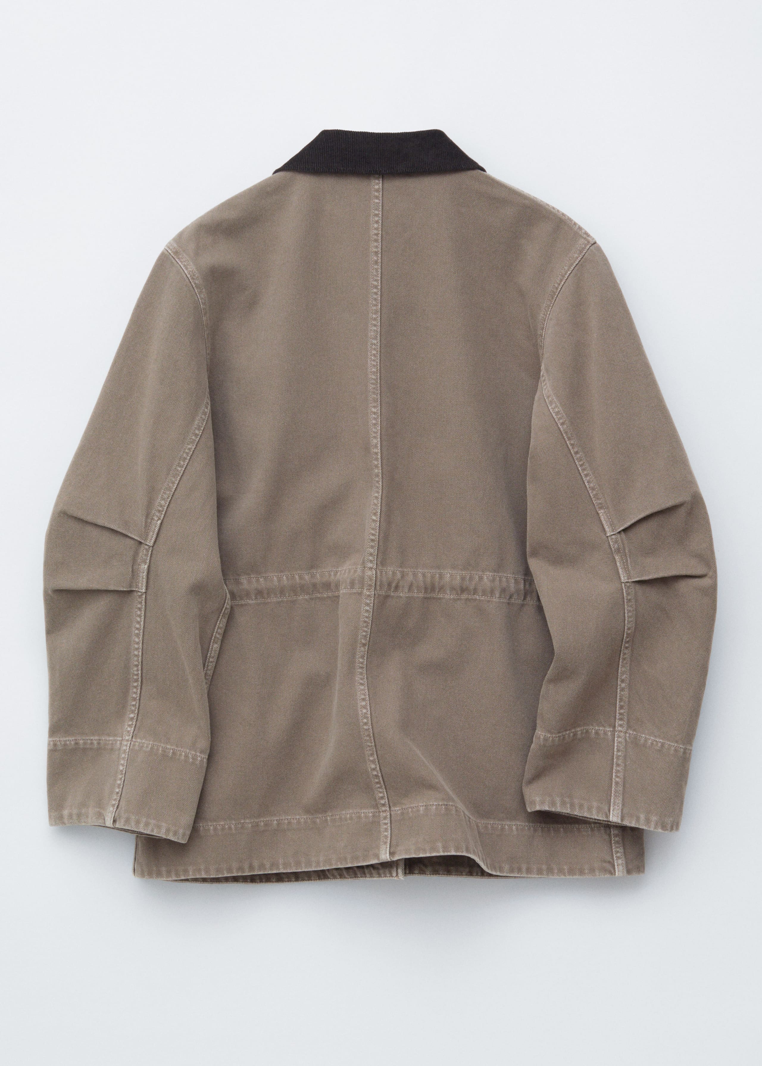 Image of Cord-Collar Denim Jacket