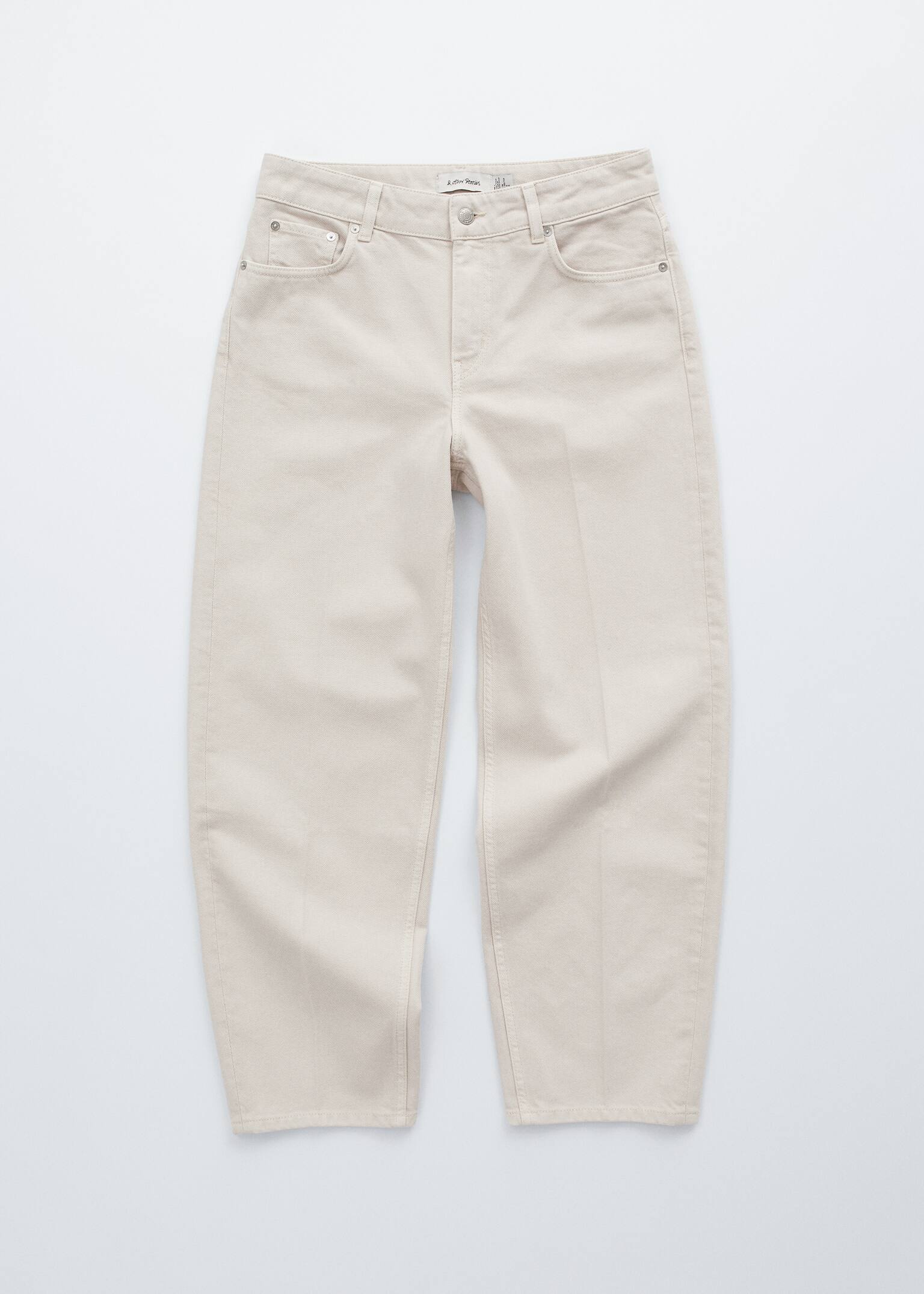 Schmal zulaufende Jeans - Cremeweiß/Schwarz/Hellblau/Mittelblau/Beige - 2
