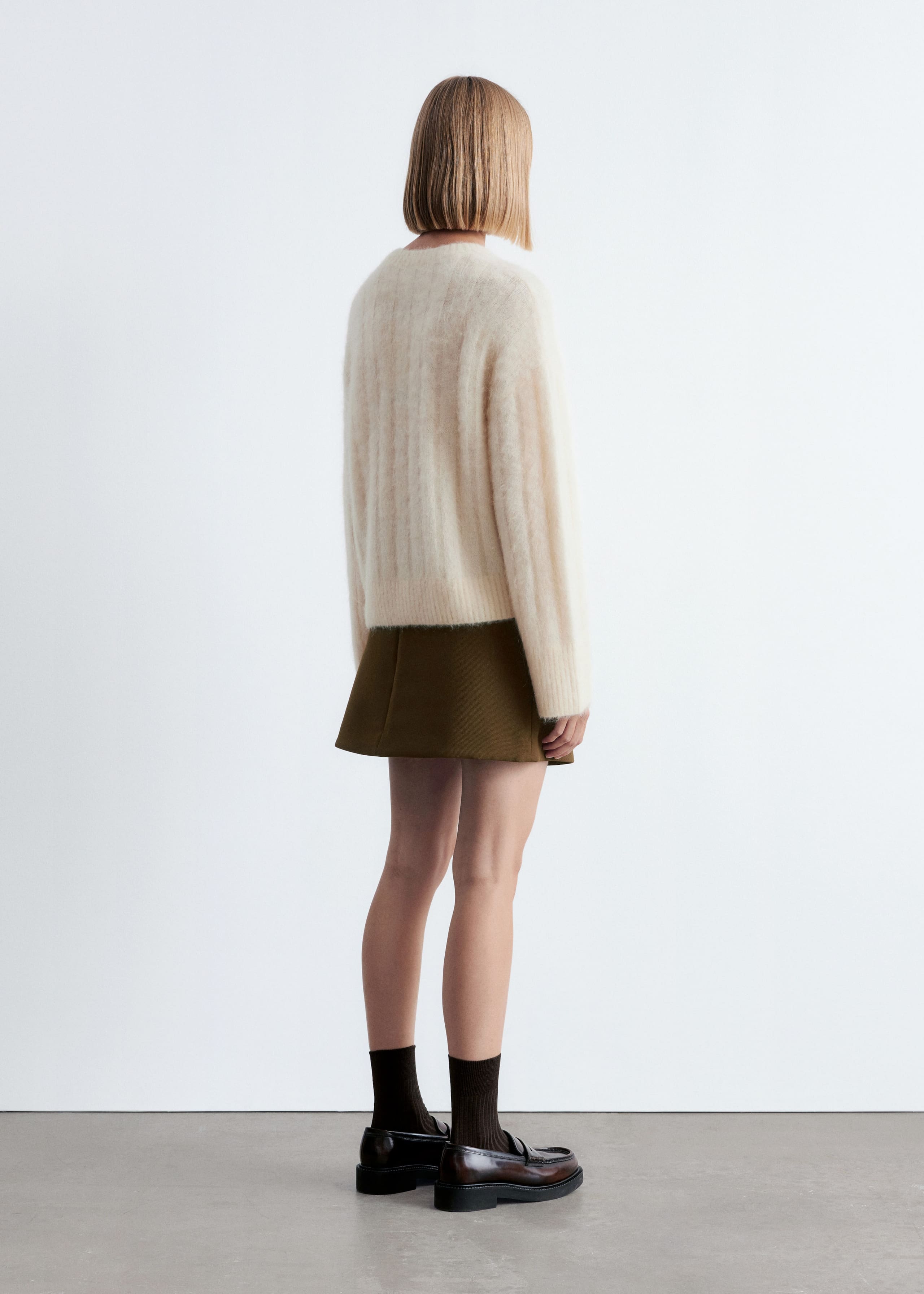 Image of Rippstrickpullover aus Mohair-Mix