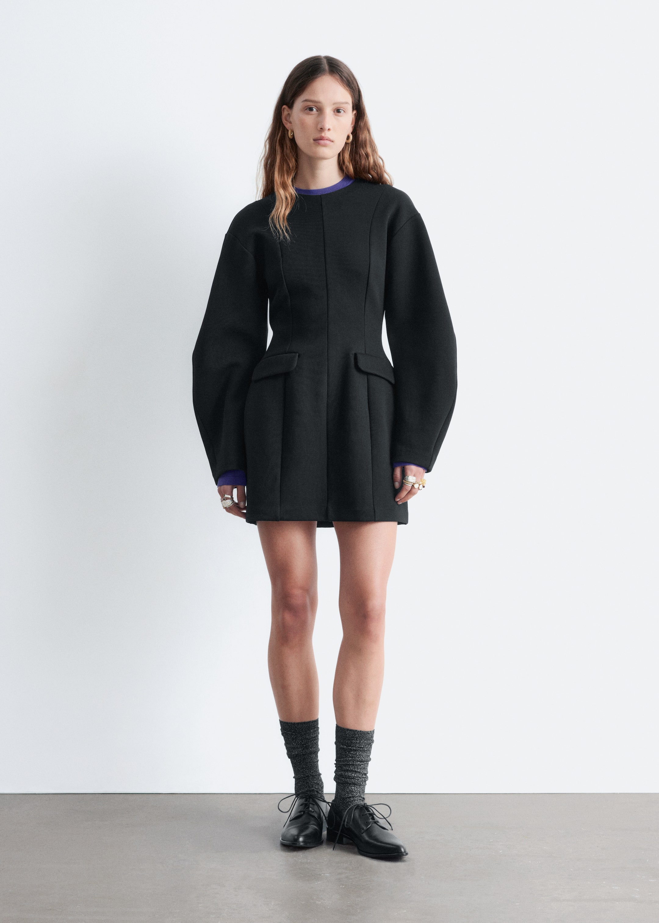 View larger image: Sculpted Mini Dress - Black - Ladies | H&M GB 1