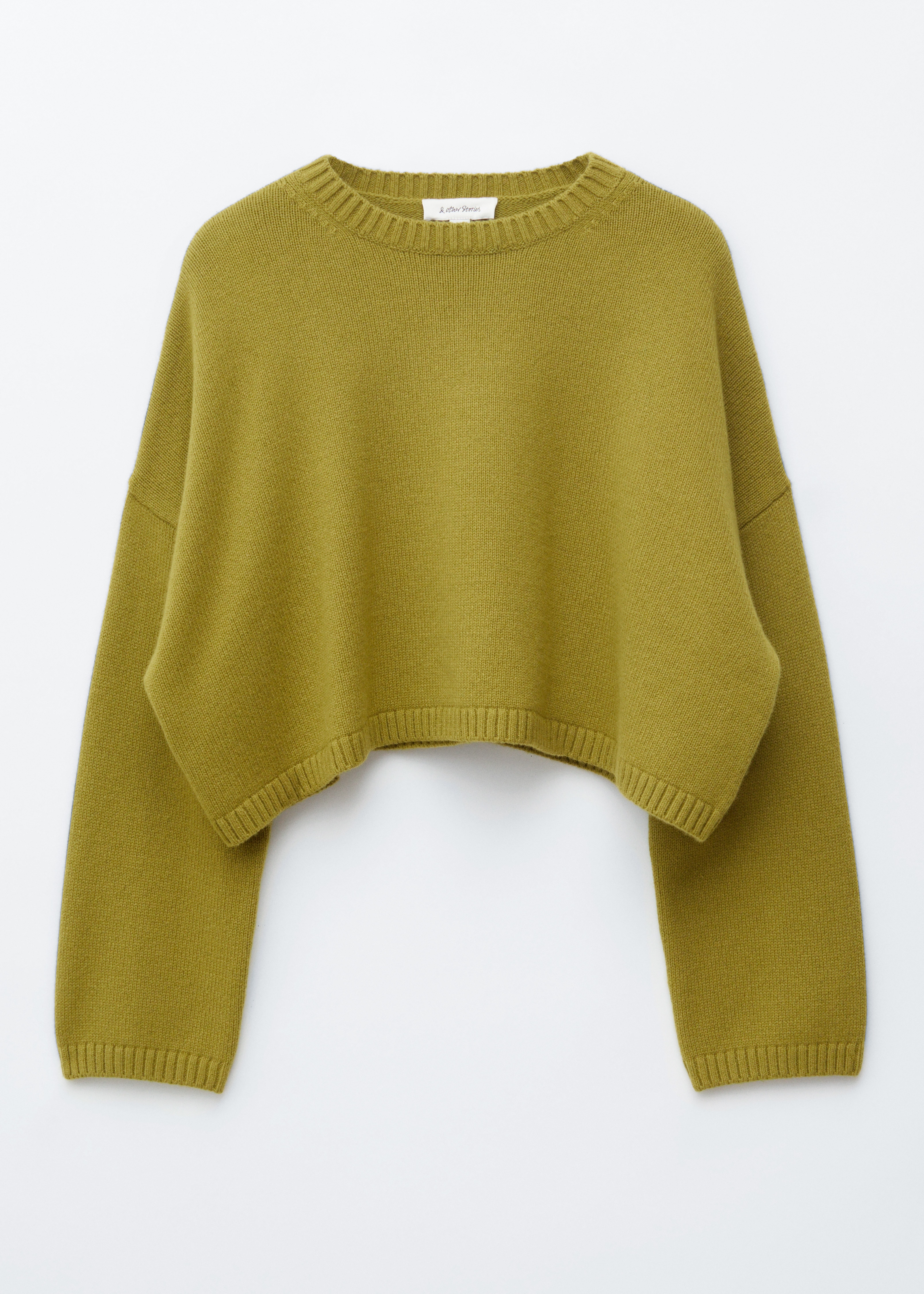 Cashmere and cotton jumper - Verde Kaki/Bej