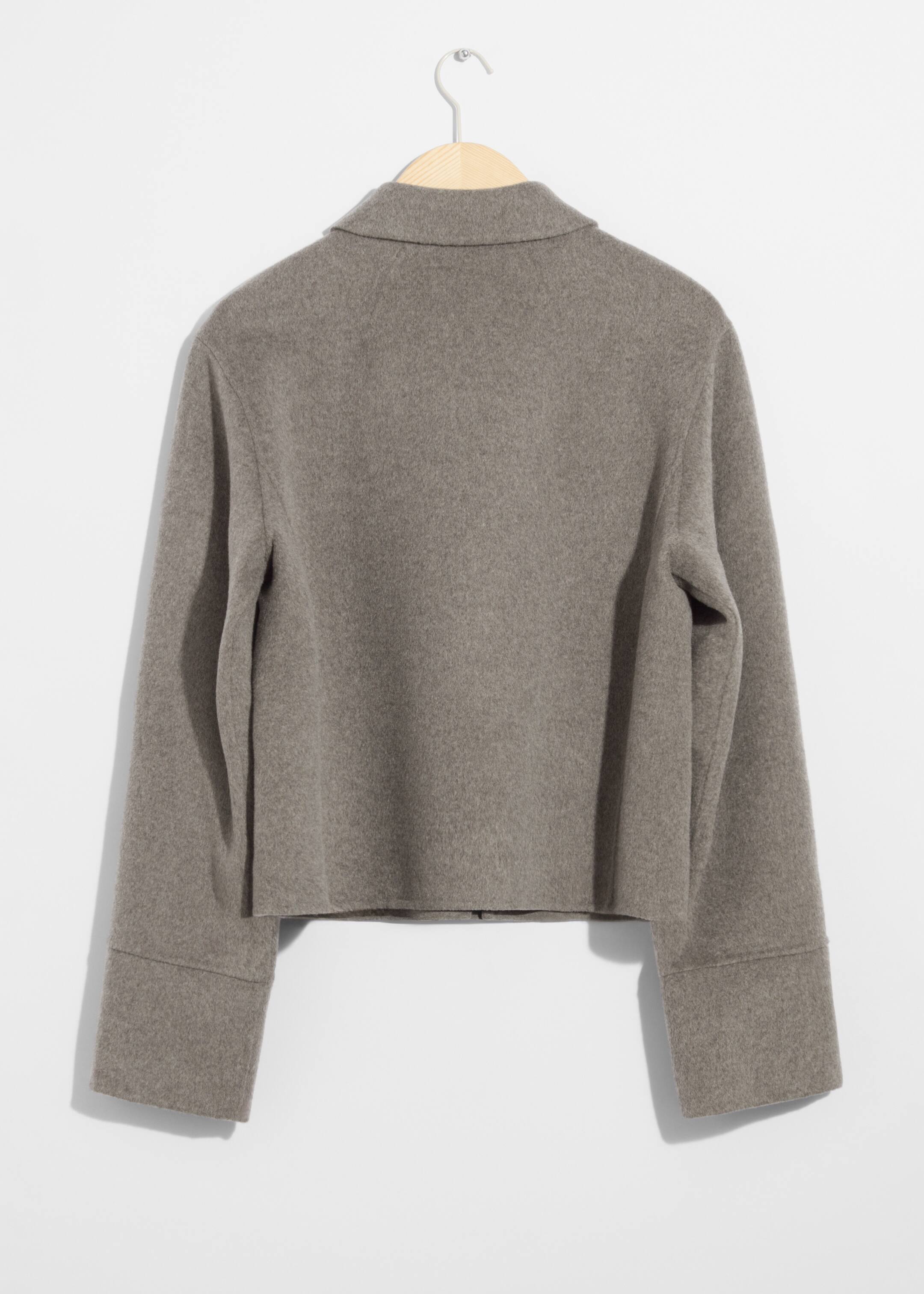 View larger image: Collared Wool Jacket - Grey - Ladies | H&M GB 2