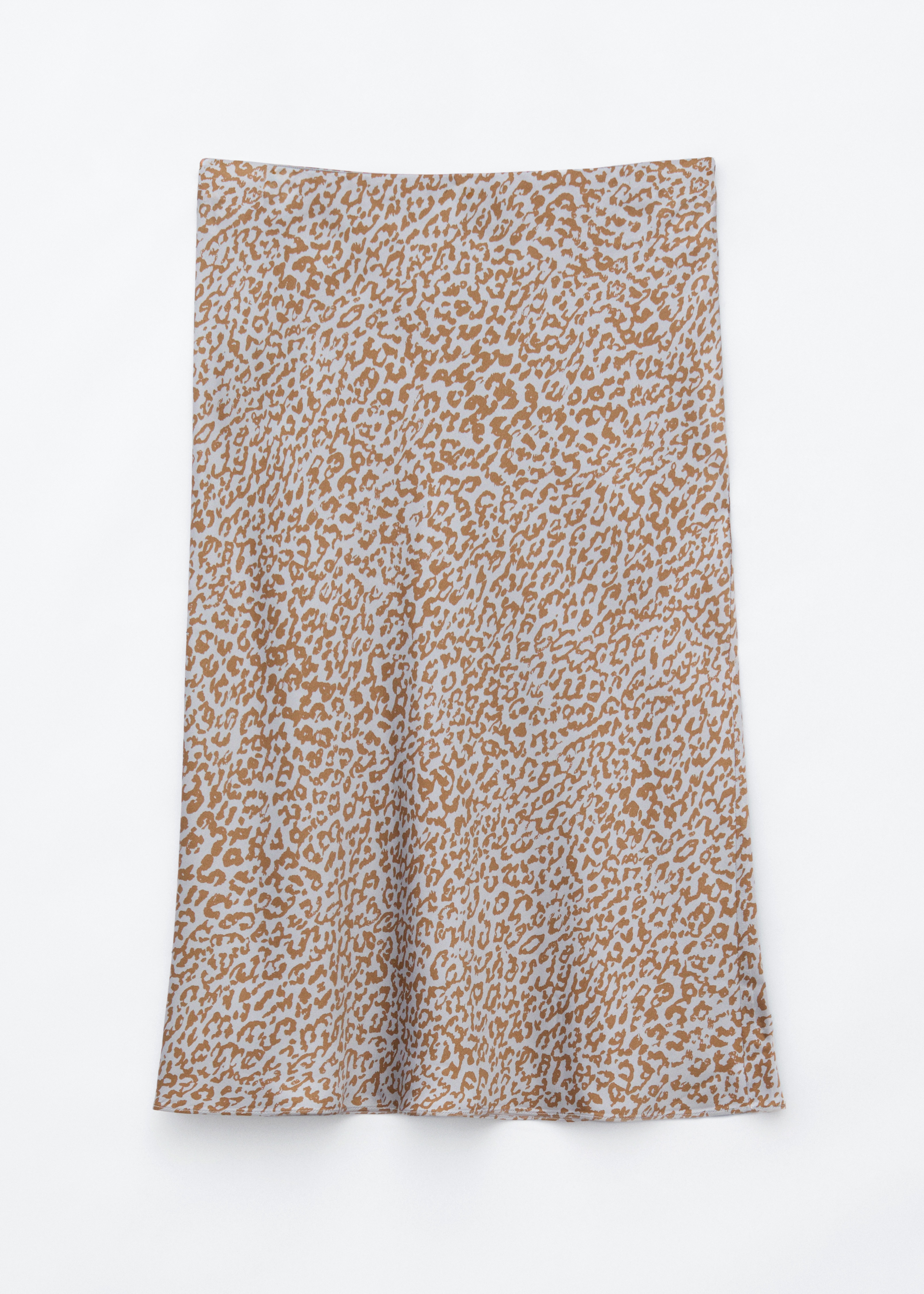 Satinrock mit Leopardenmuster - Grau/Leopardenmuster/Beige/Leopardenmuster