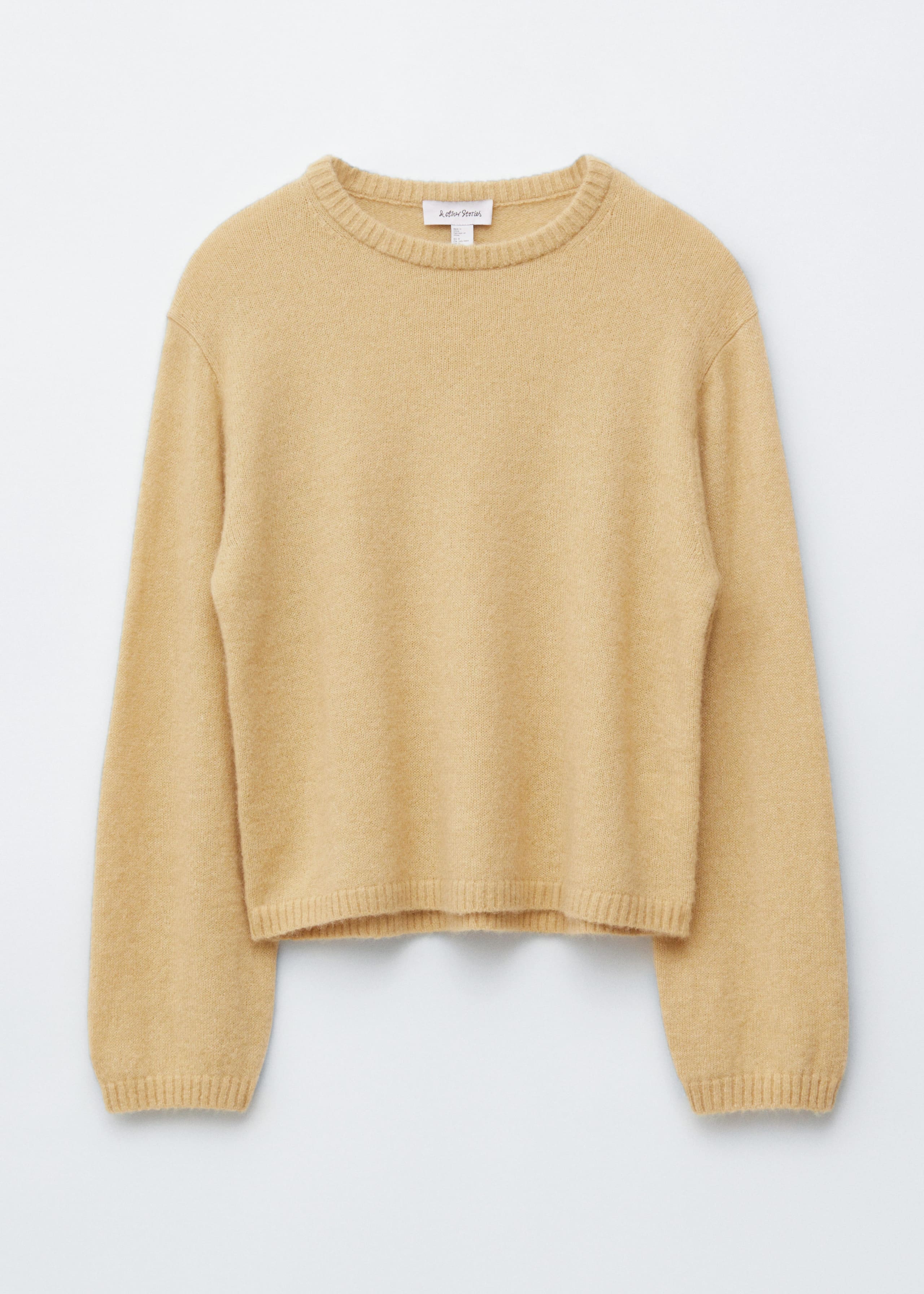Knitted Alpaca-Blend Sweater - Yellow - Still Life