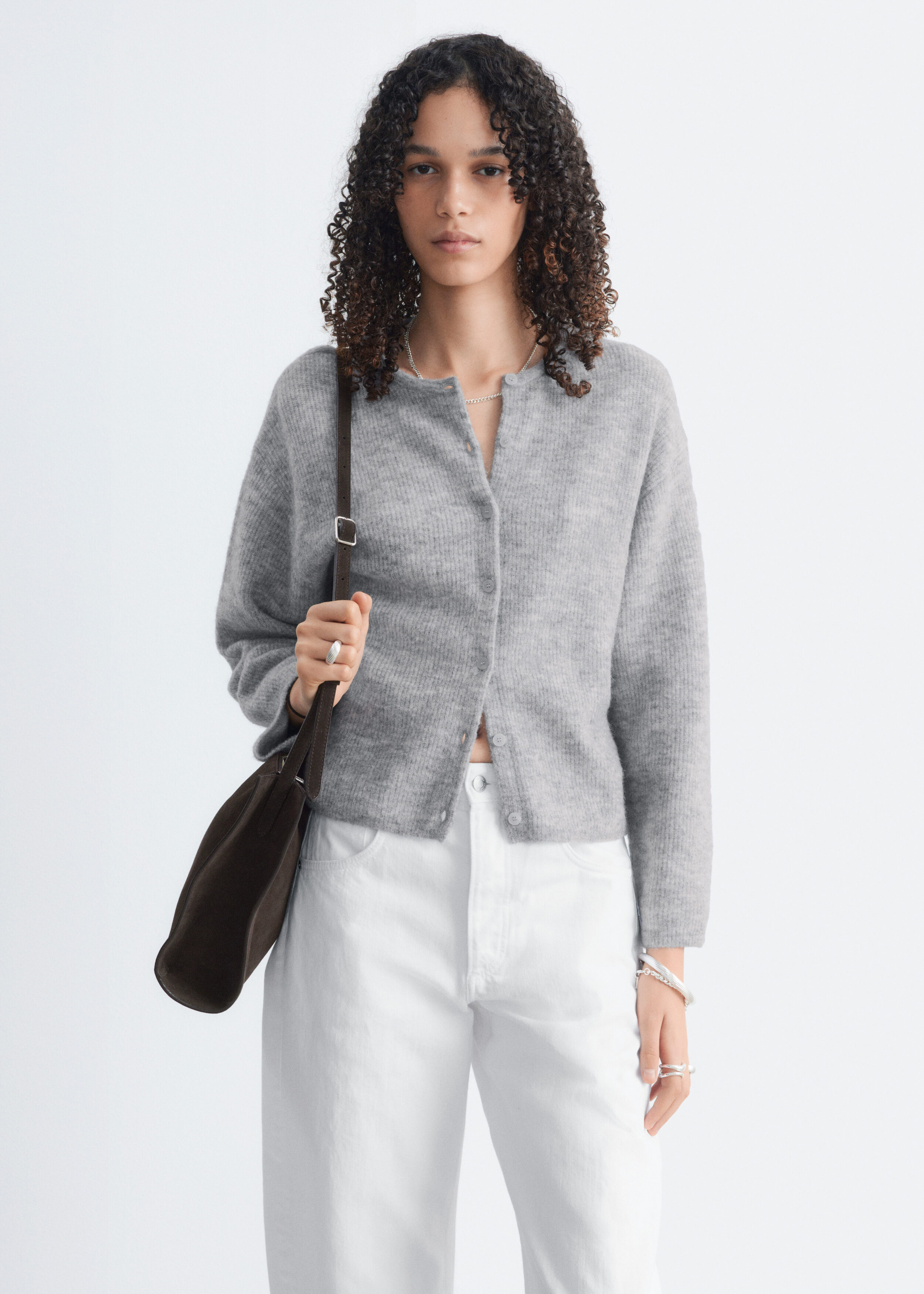 トップス CGS. mohair cardigan Gray M CGS. mohair cardigan Gray M Mohair V-Neck Cardigan Grey Blue by