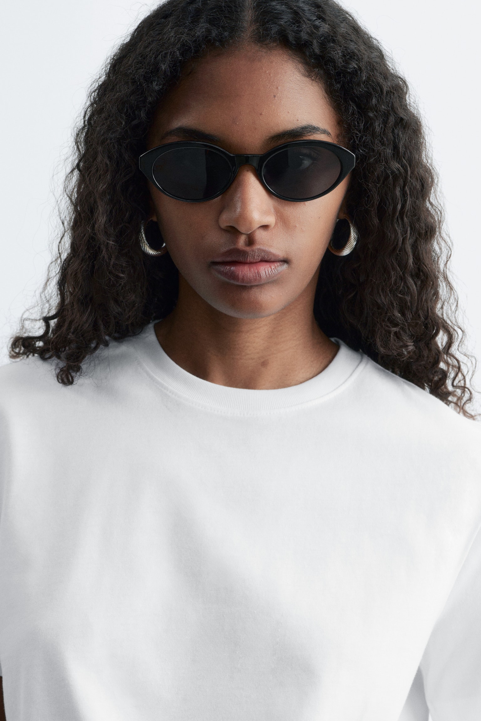 Tricou din bumbac cu guler rotund - Alb/Albastru Deschis/Roșu/Galben/Roz deschis/Maro închis/Bleumarin/Alb Dungi/Negru/Dungi Roz/Maro/Liliac - 6