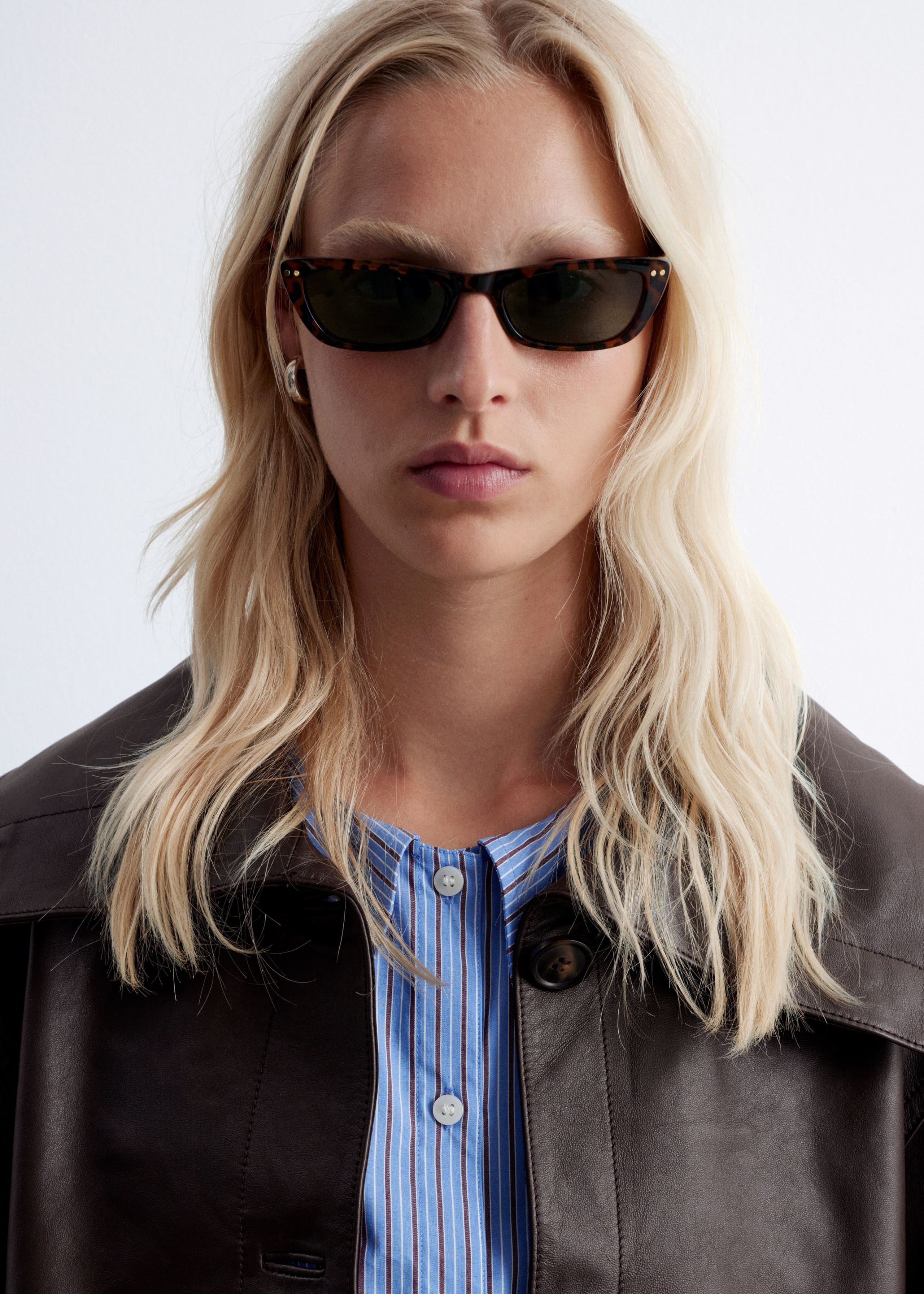 Image of Boxy Nappa Leather Jacket