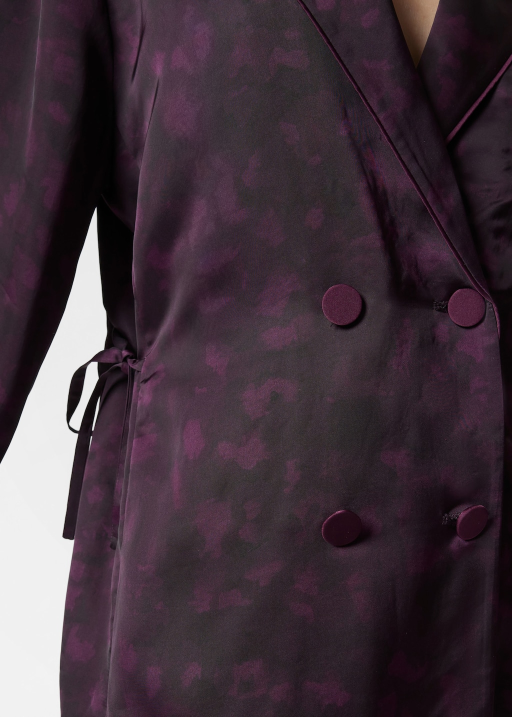 Image of Double-Breasted Shirt Blazer