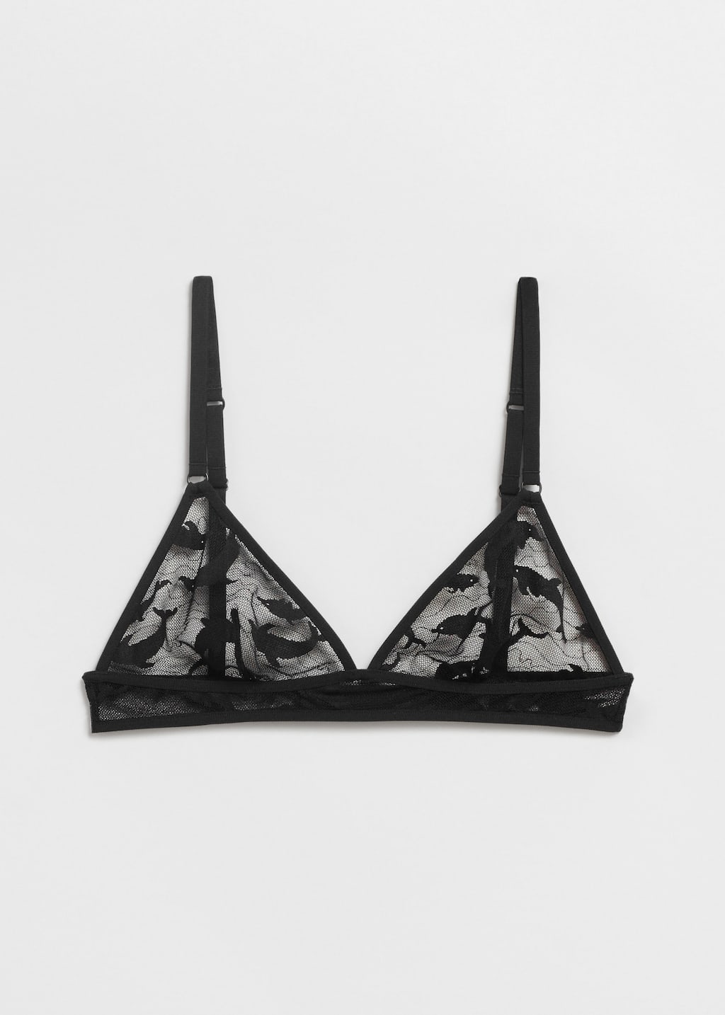 Lace Triangle Bra - Black - Still Life