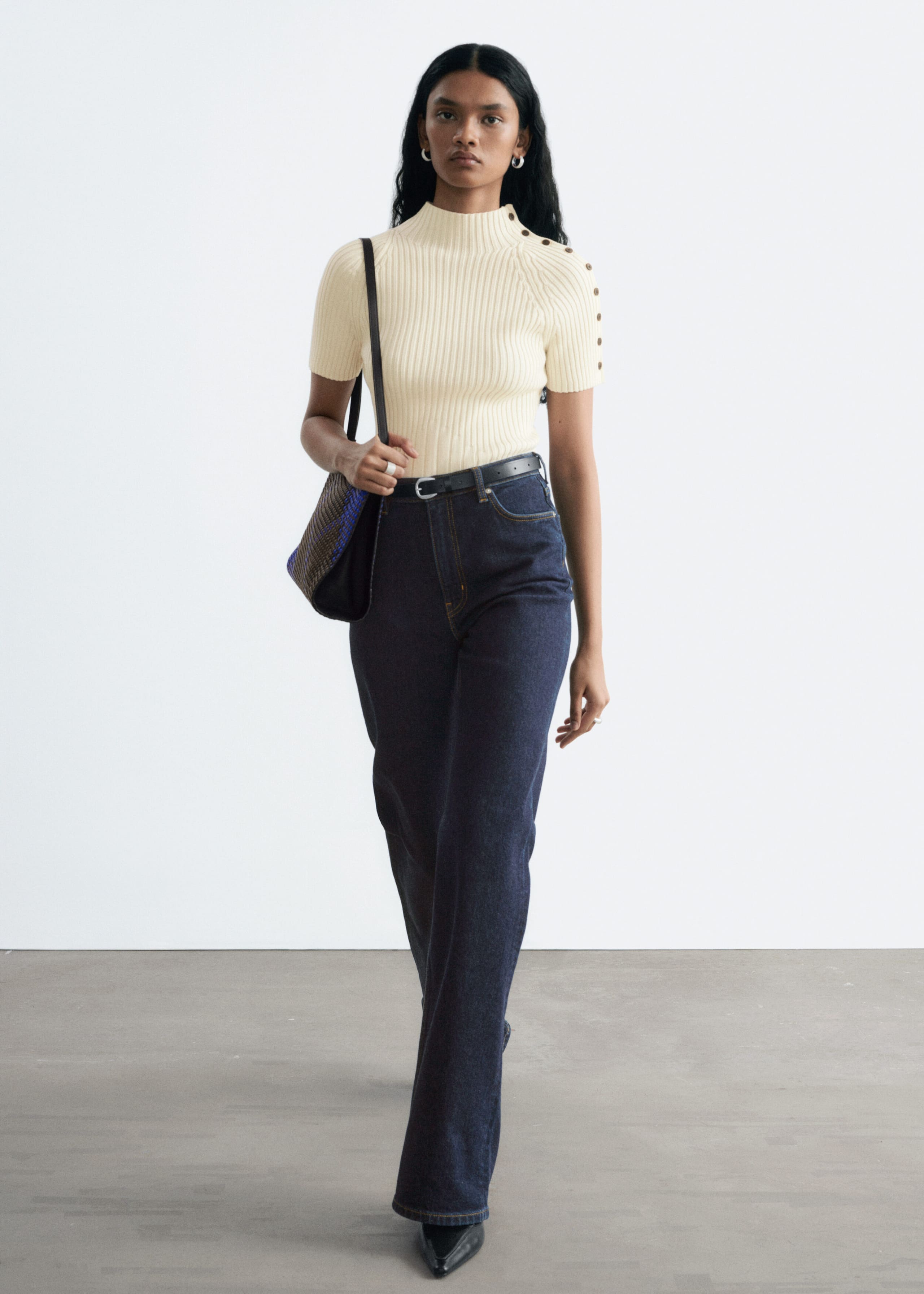 Wide-Leg Jeans - Dark Blue - Still Life