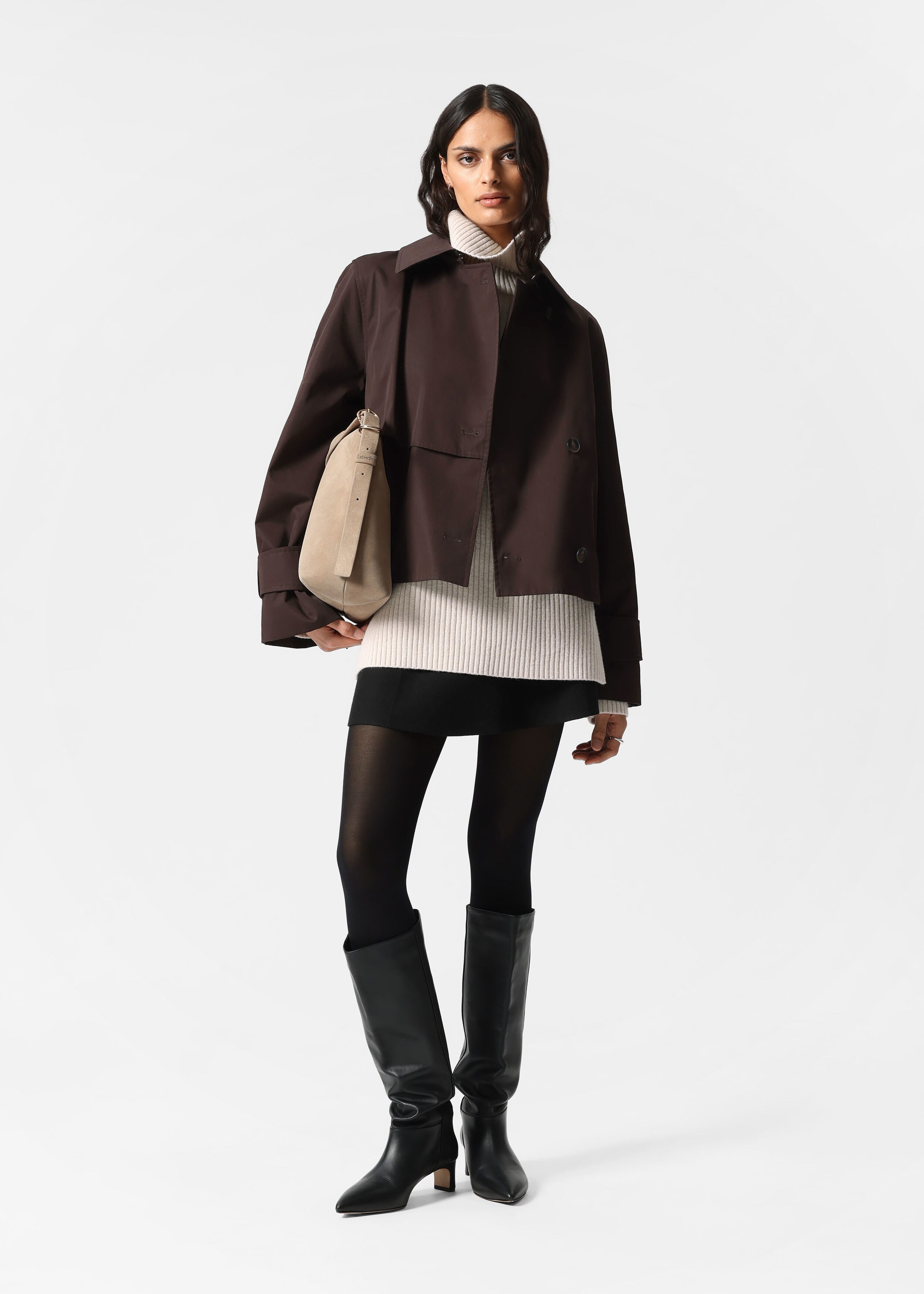 Asymmetric Wool Jacket - Mole - Jackets - & Other Stories NL