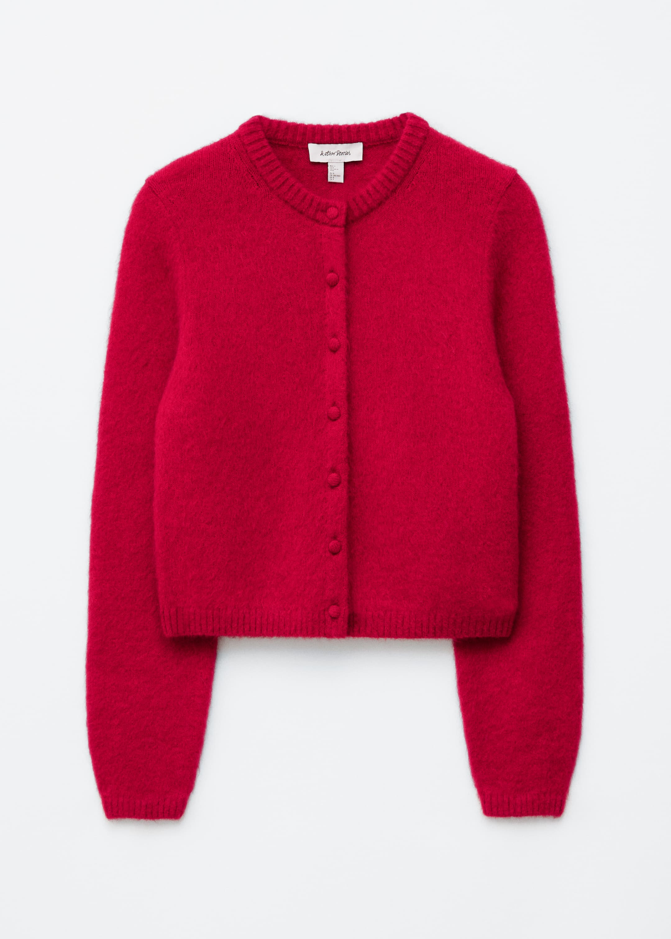 Ver imagen más grande: Brushed Knitted Cardigan - Rojo - MUJER | H&M ES 6