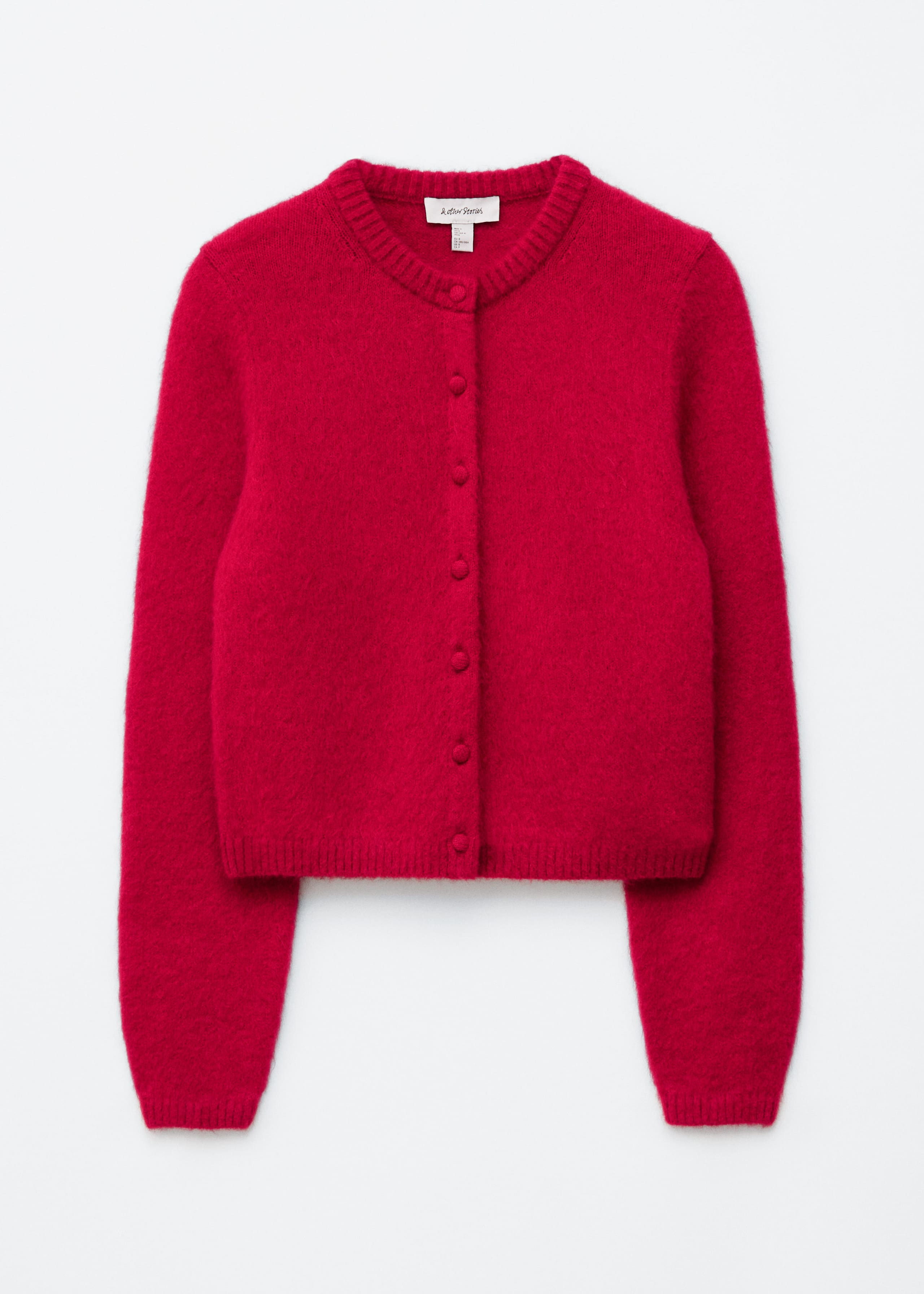 Image of Strickjacke mit gebürsteter Textur