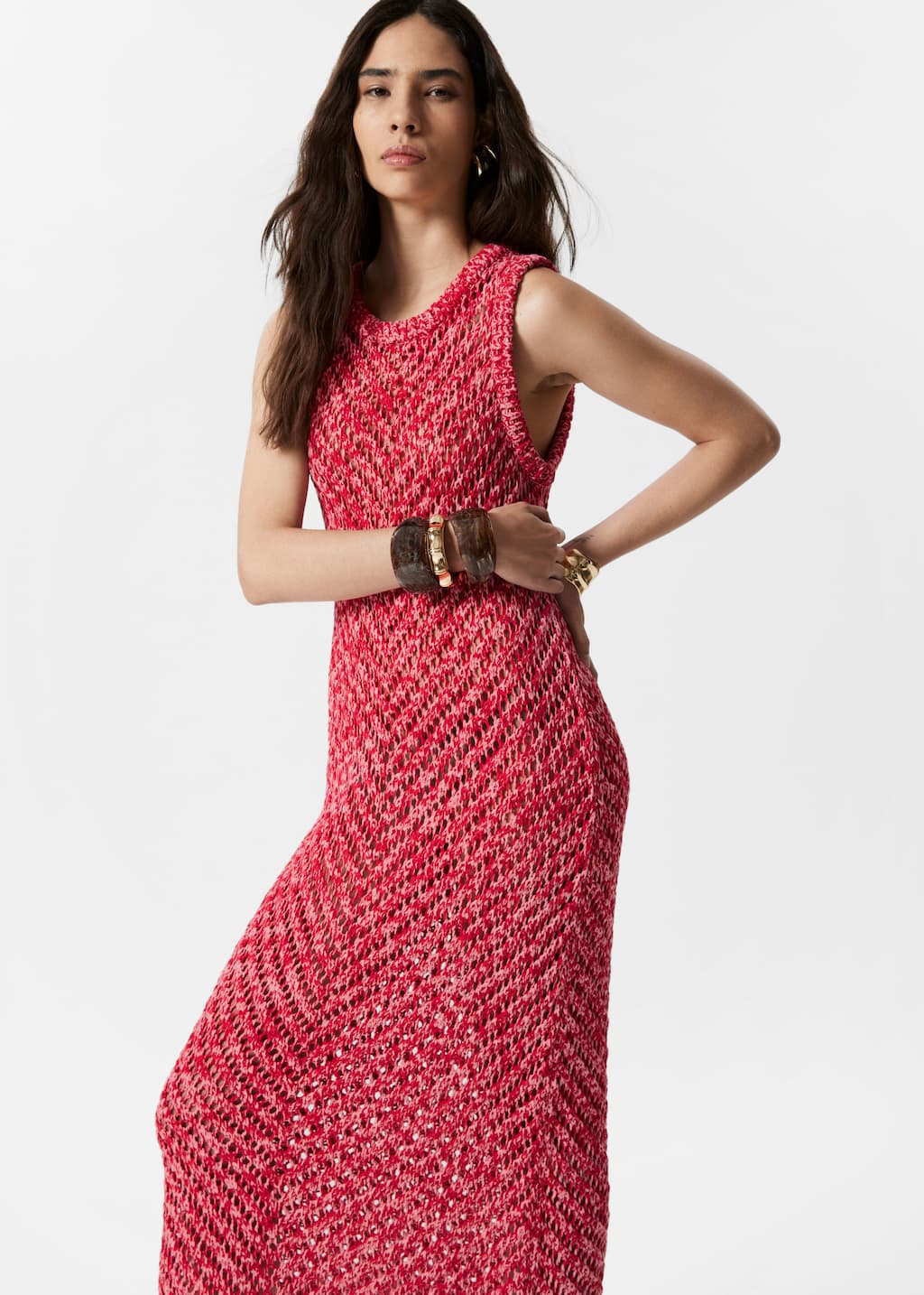 Image of Knitted Midi Dress