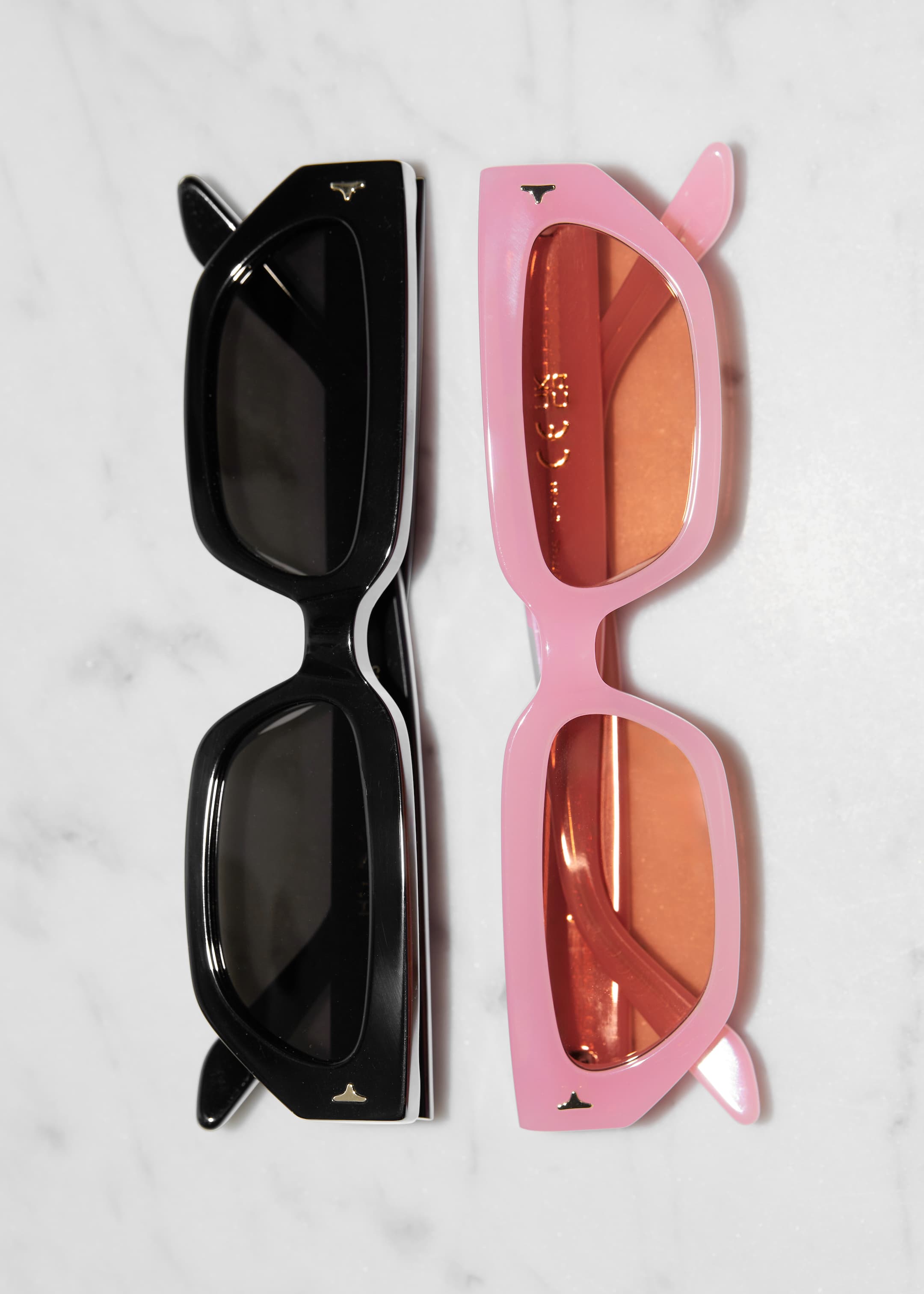 Zobrazit větší obrázek: Úzké acetátové sluneční brýle - Růžová - ŽENY | H&M CZ 3
